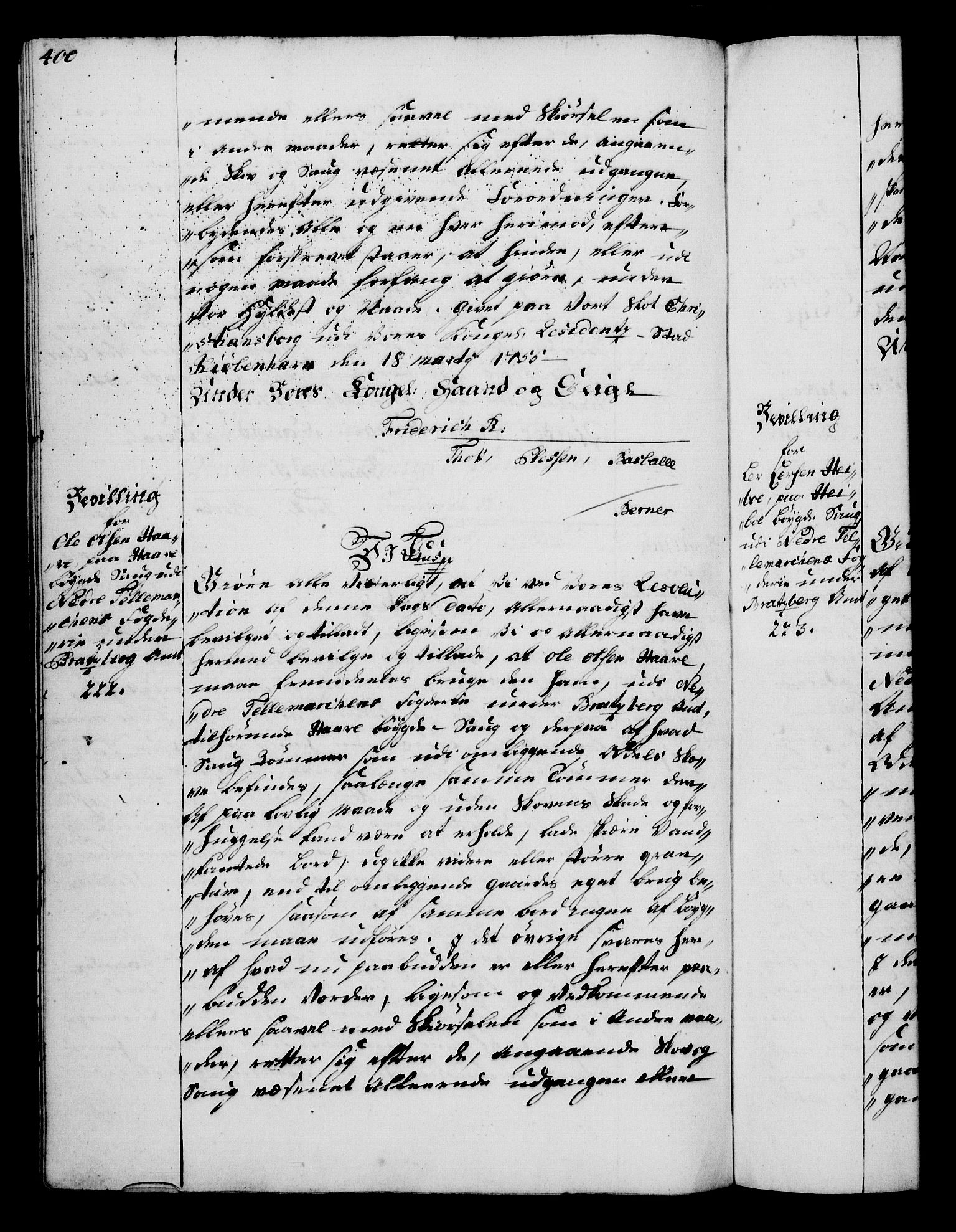 Rentekammeret, Kammerkanselliet, AV/RA-EA-3111/G/Gg/Gga/L0006: Norsk ekspedisjonsprotokoll med register (merket RK 53.6), 1749-1759, p. 400