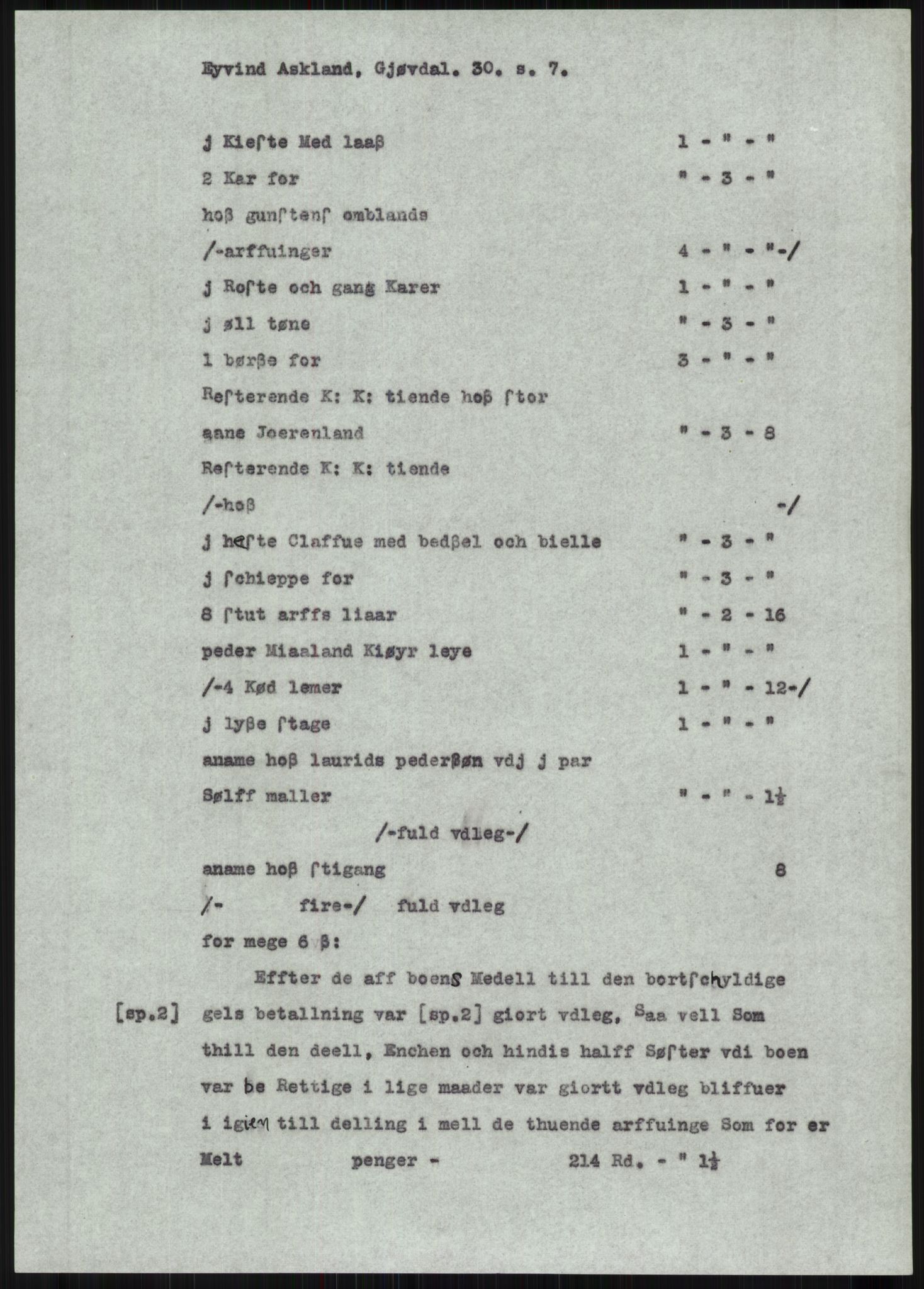 Samlinger til kildeutgivelse, Diplomavskriftsamlingen, AV/RA-EA-4053/H/Ha, p. 160