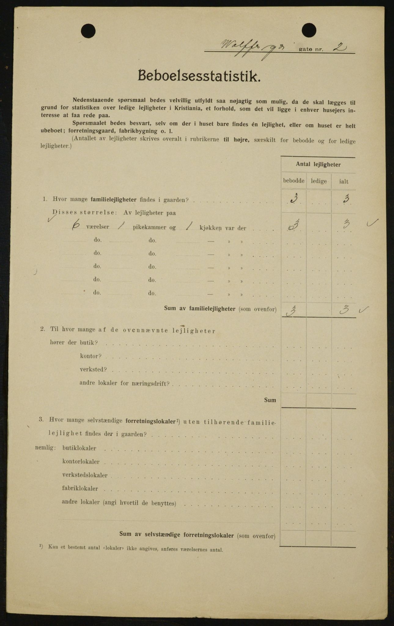 OBA, Municipal Census 1909 for Kristiania, 1909, p. 116672