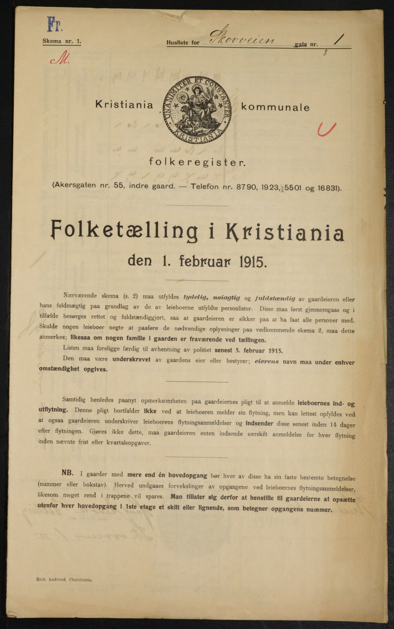 OBA, Municipal Census 1915 for Kristiania, 1915, p. 96247
