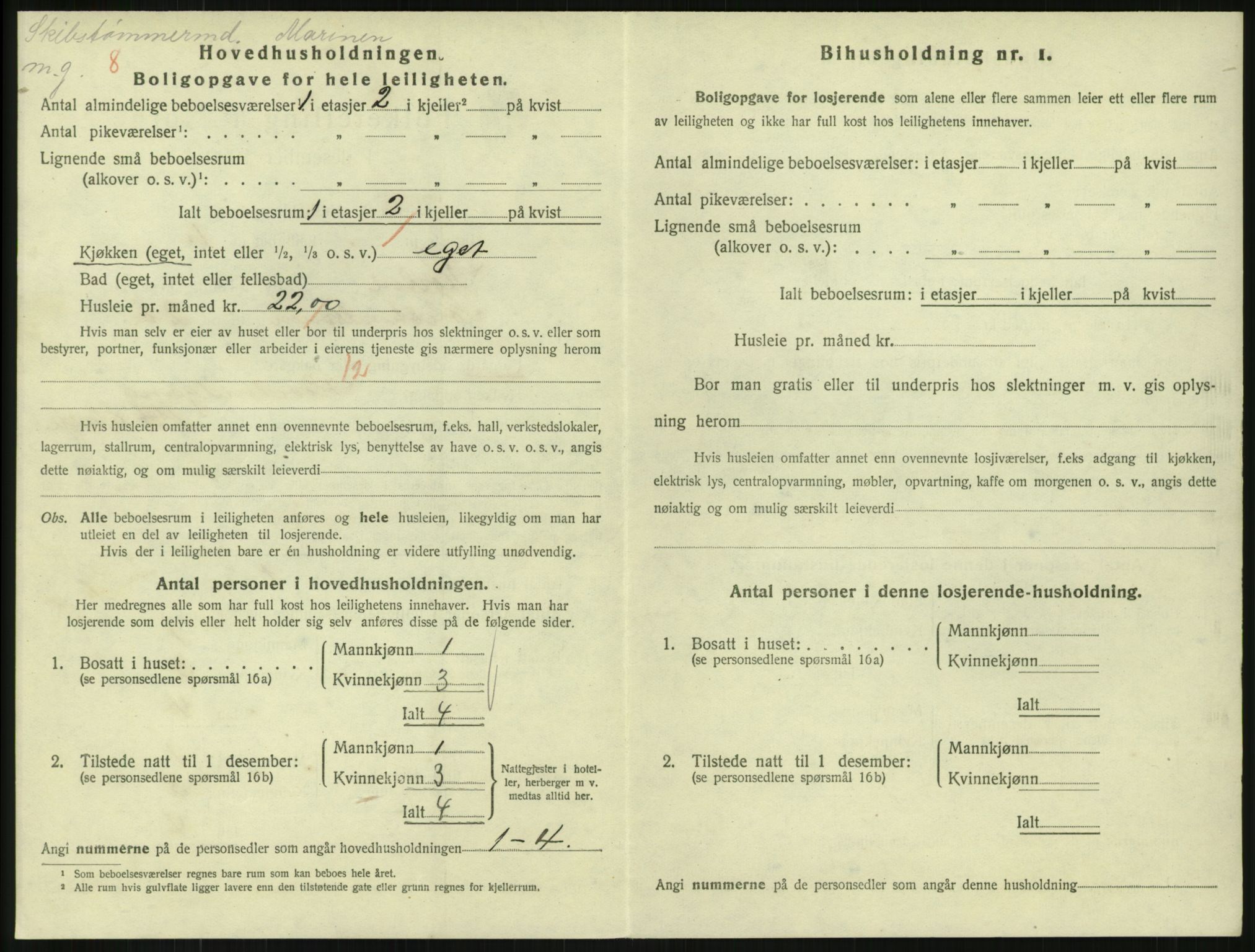 SAKO, 1920 census for Horten, 1920, p. 7288