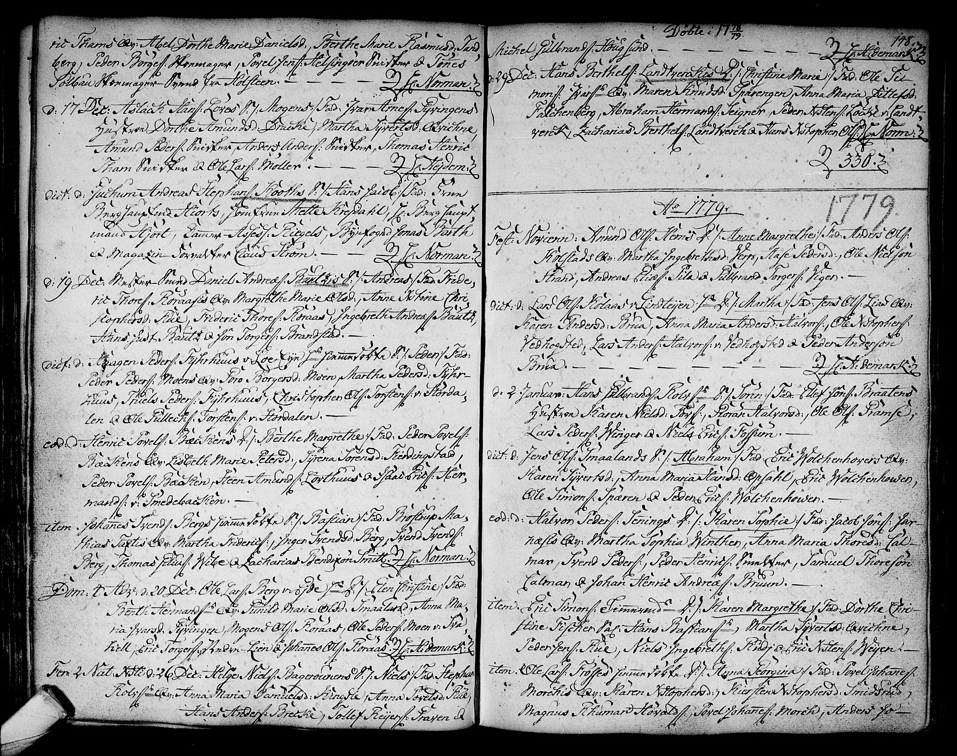 Kongsberg kirkebøker, SAKO/A-22/F/Fa/L0005: Parish register (official) no. I 5, 1769-1782, p. 148