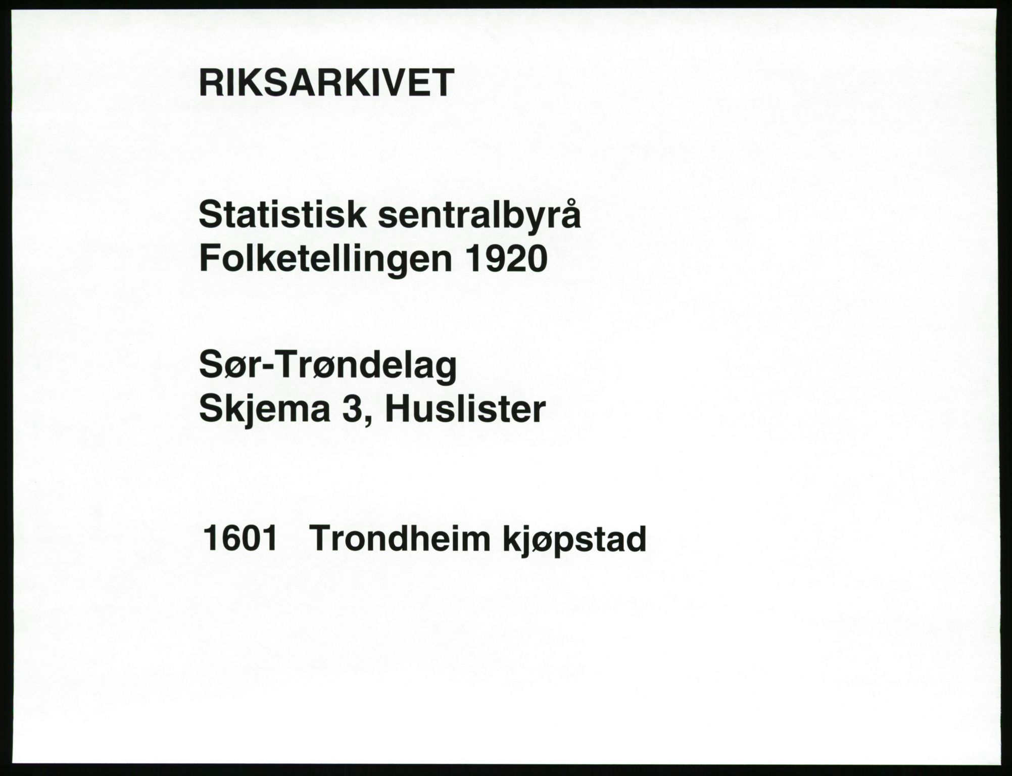 SAT, 1920 census for Trondheim, 1920, p. 242