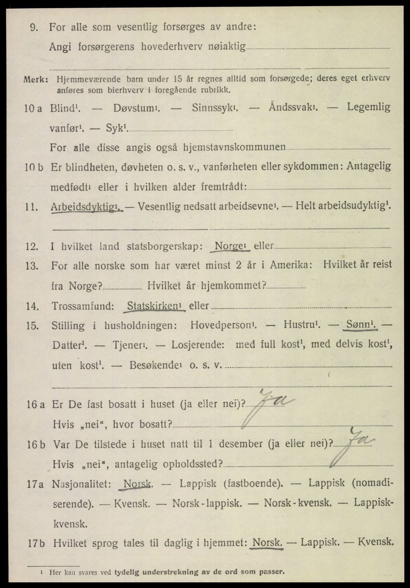 SAT, 1920 census for Stjørdal, 1920, p. 6009