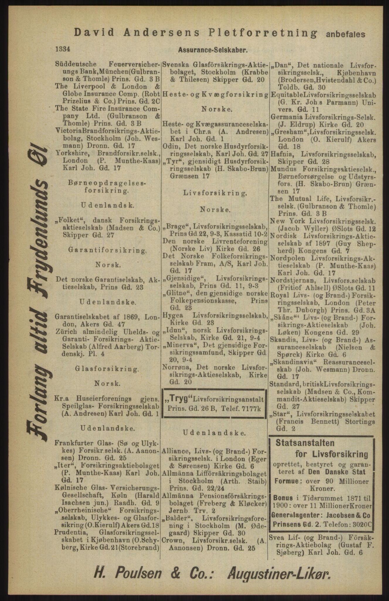 Kristiania/Oslo adressebok, PUBL/-, 1904, p. 1334