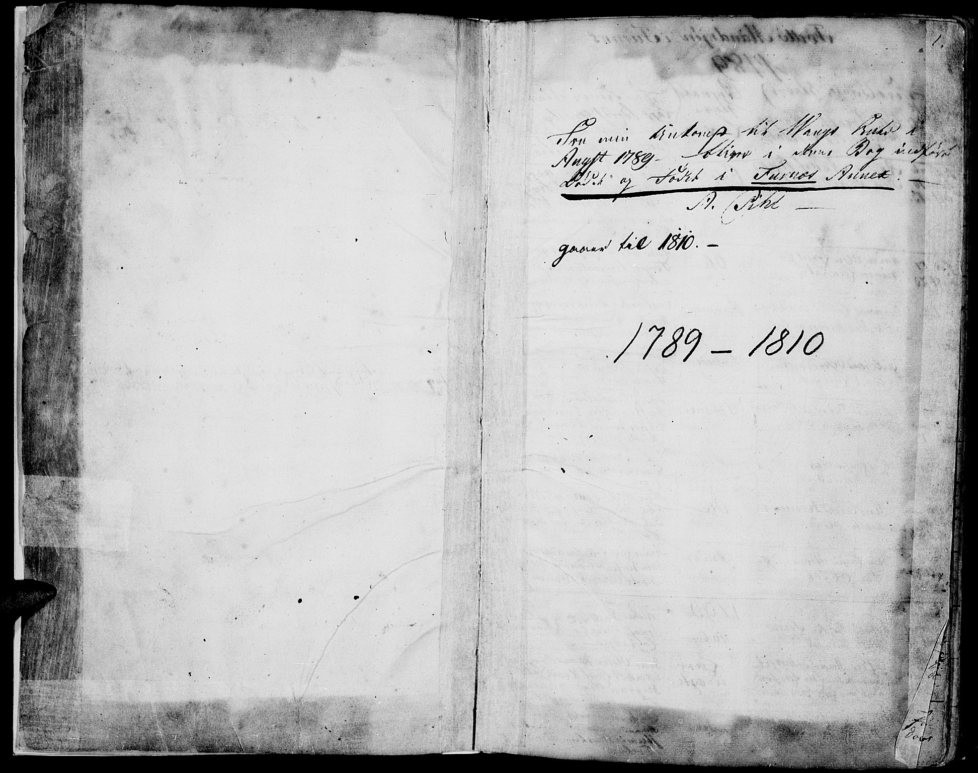 Vang prestekontor, Hedmark, SAH/PREST-008/H/Ha/Haa/L0002B: Parish register (official) no. 2B, 1789-1810, p. 0-1
