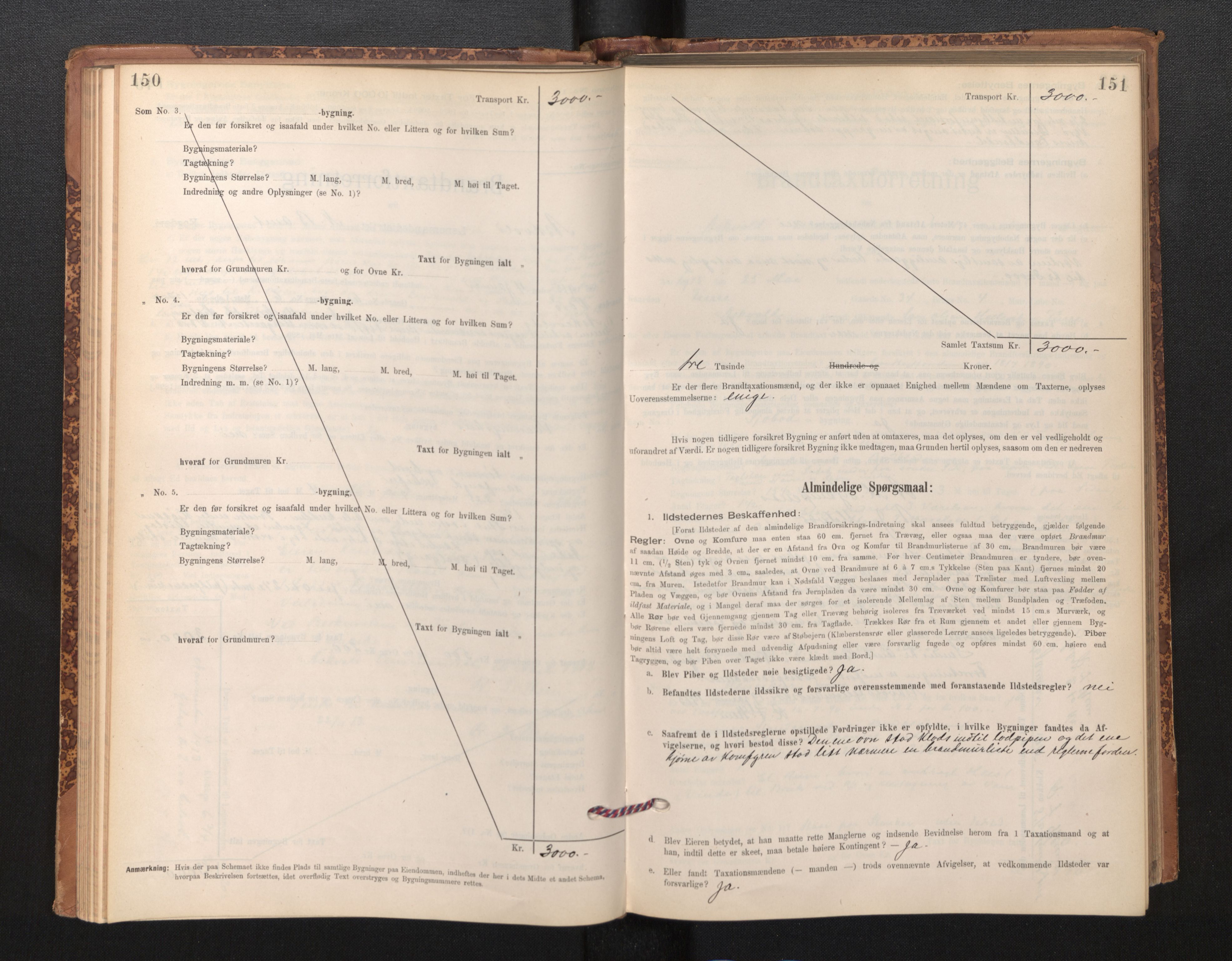 Lensmannen i Askvoll, AV/SAB-A-26301/0012/L0004: Branntakstprotokoll, skjematakst og liste over branntakstmenn, 1895-1932, p. 150-151