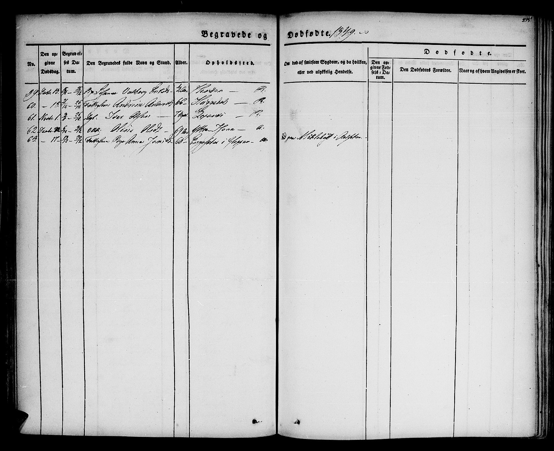 Davik sokneprestembete, AV/SAB-A-79701/H/Haa/Haaa/L0004: Parish register (official) no. A 4, 1830-1849, p. 275