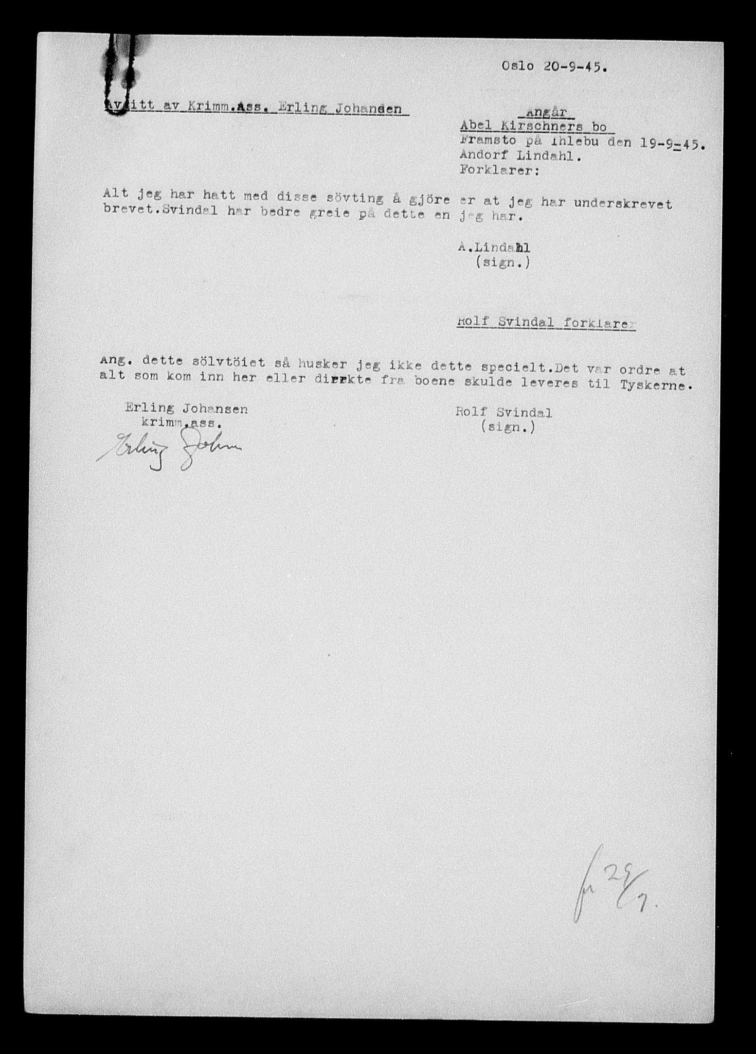 Justisdepartementet, Tilbakeføringskontoret for inndratte formuer, AV/RA-S-1564/H/Hc/Hcc/L0951: --, 1945-1947, p. 378