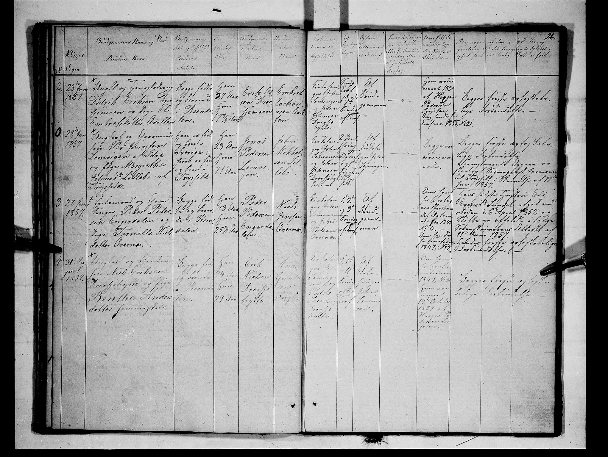 Rendalen prestekontor, AV/SAH-PREST-054/H/Ha/Hab/L0001: Parish register (copy) no. 1, 1847-1857, p. 26