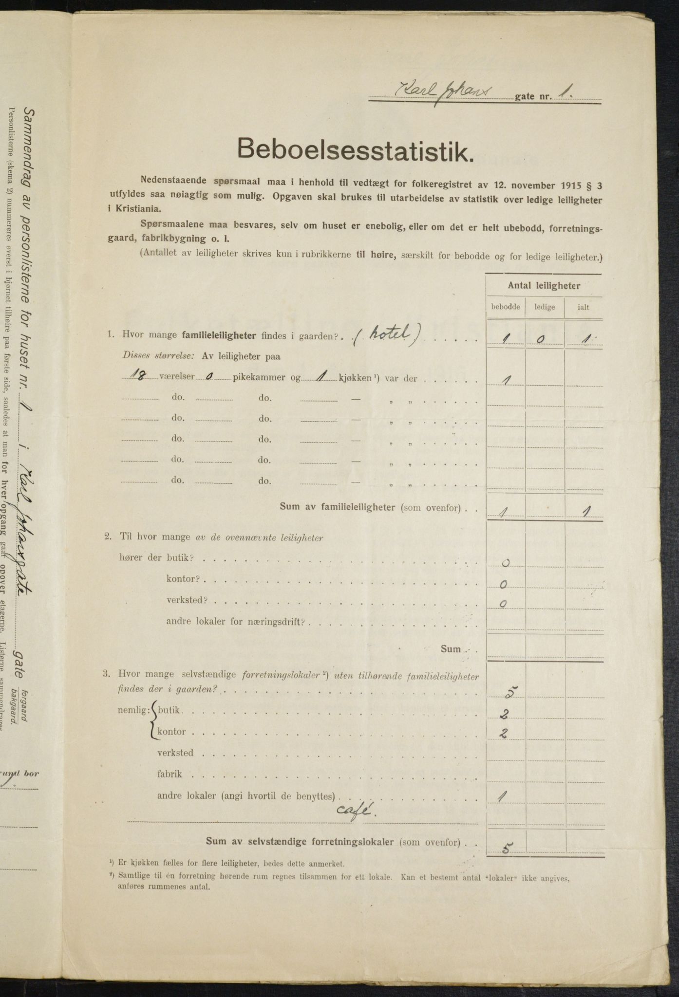 OBA, Municipal Census 1916 for Kristiania, 1916, p. 49709