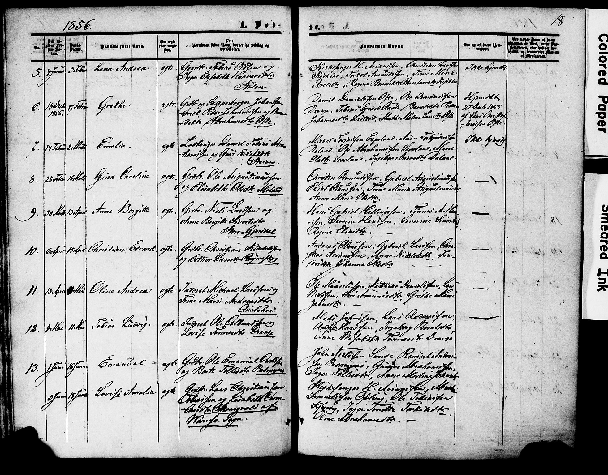 Herad sokneprestkontor, AV/SAK-1111-0018/F/Fa/Faa/L0005: Parish register (official) no. A 5, 1853-1886, p. 18