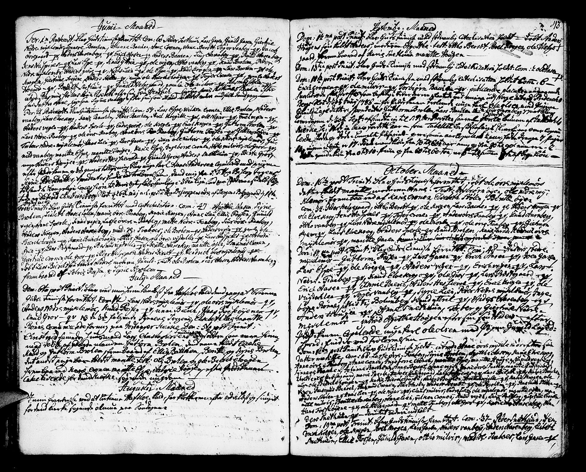 Jostedal sokneprestembete, SAB/A-80601/H/Haa/Haaa/L0002: Parish register (official) no. A 2, 1770-1806, p. 43