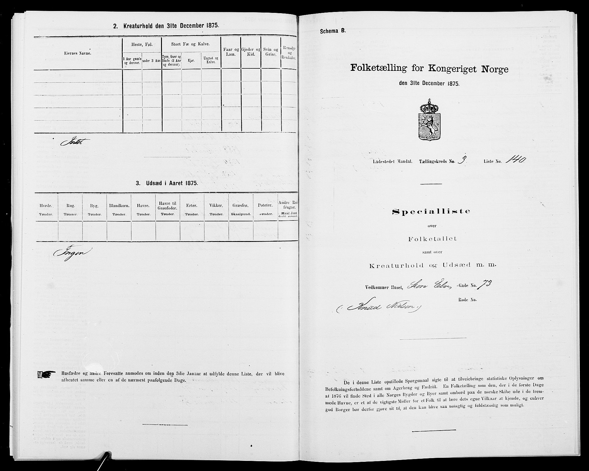 SAK, 1875 census for 1002B Mandal/Mandal, 1875, p. 305