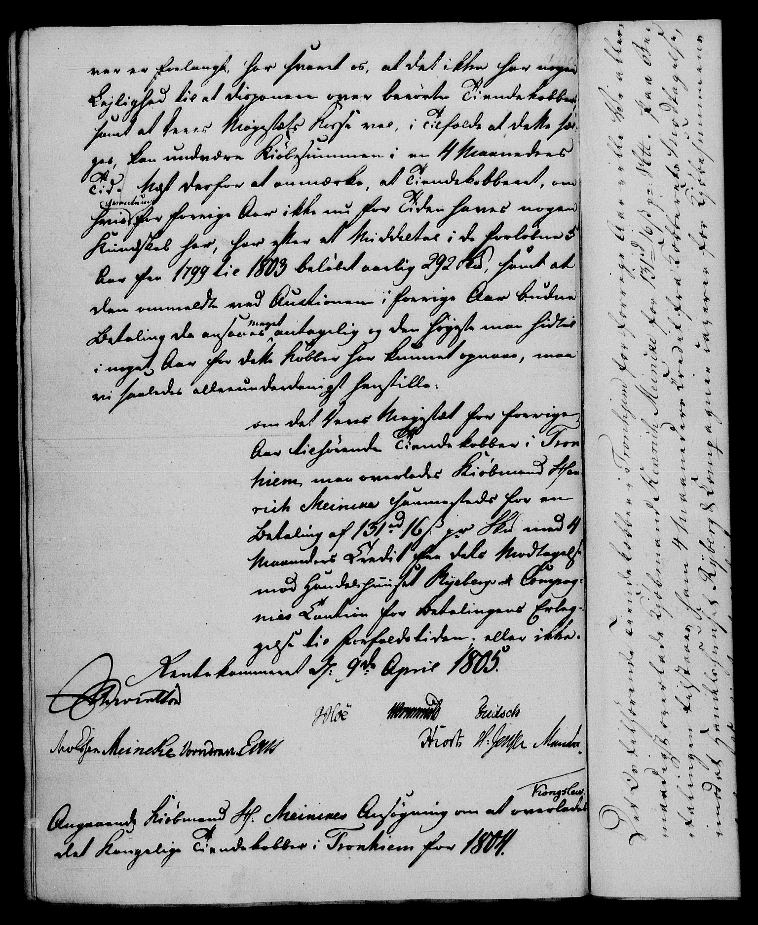 Rentekammeret, Renteskriverkontorene, AV/RA-EA-3115/M/Mf/Mfb/L0007: Relasjons- og resolusjonsprotokoll med register (merket RK 54.13), 1805-1806