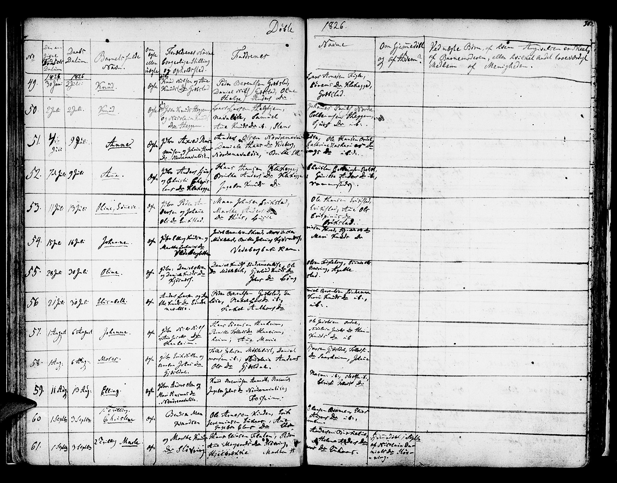 Jølster sokneprestembete, AV/SAB-A-80701/H/Haa/Haaa/L0008: Parish register (official) no. A 8, 1821-1833, p. 30