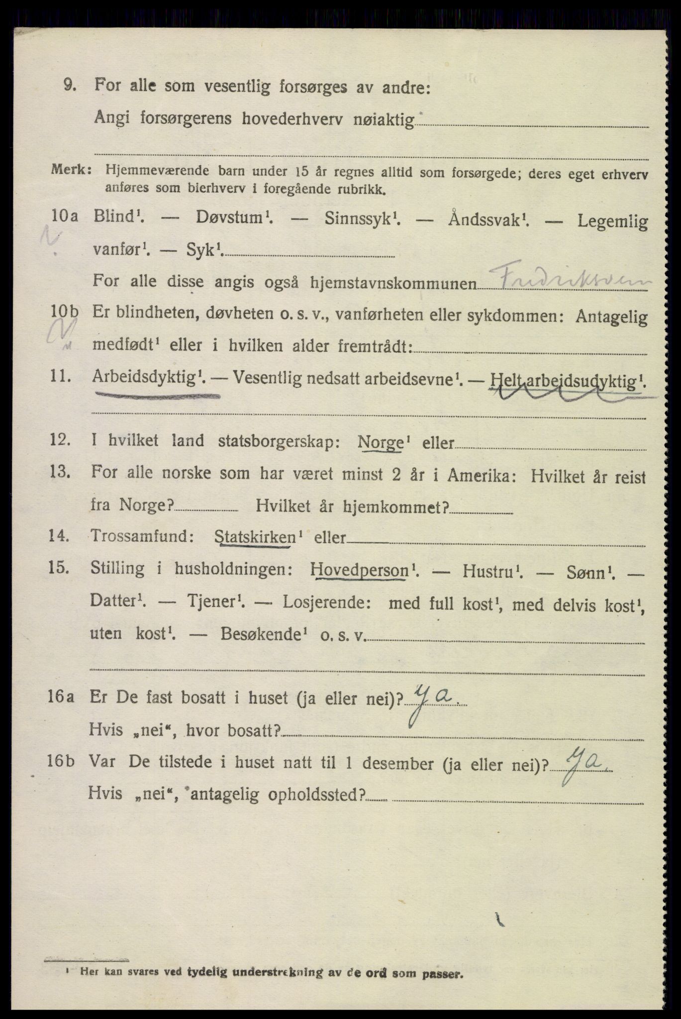 SAKO, 1920 census for Fredriksvern, 1920, p. 578