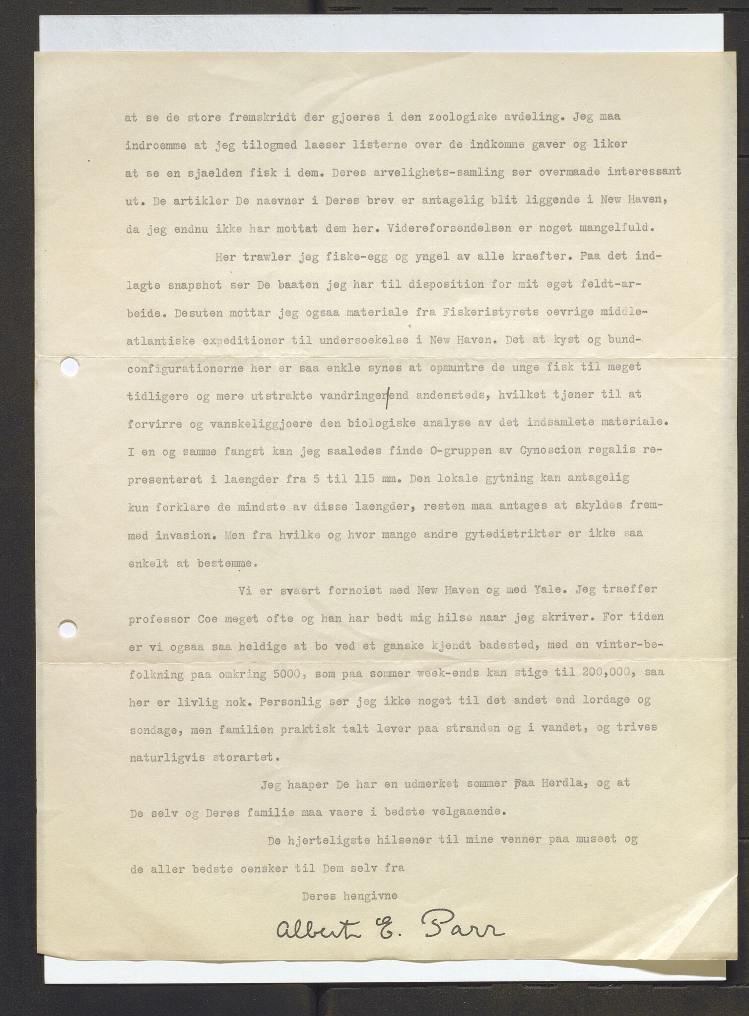 Bergens Museum, AV/SAB-A-17301/13/D/L0002: Korrespondanse , 1928-1940, p. 172