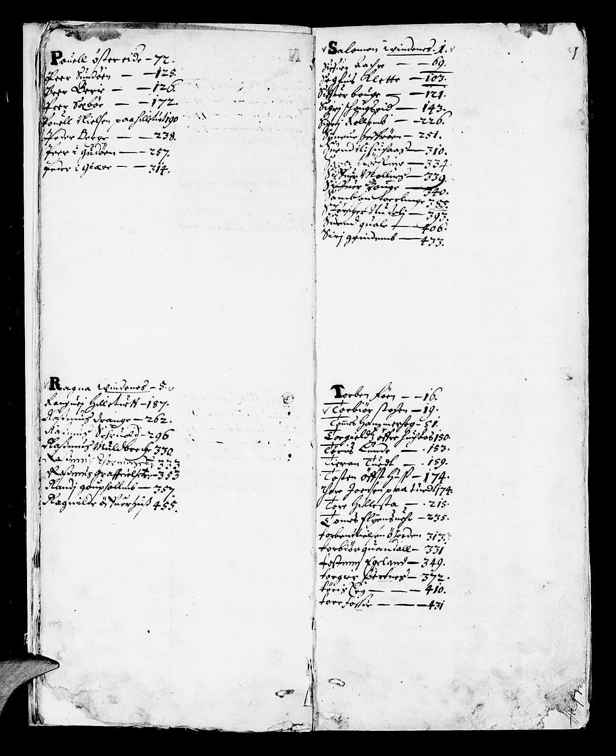 Sunnhordland sorenskrivar, AV/SAB-A-2401/1/H/Ha/Haa/L0001: Skifteprotokollar. Register på kort. Fol. 240- ut, 1668-1669