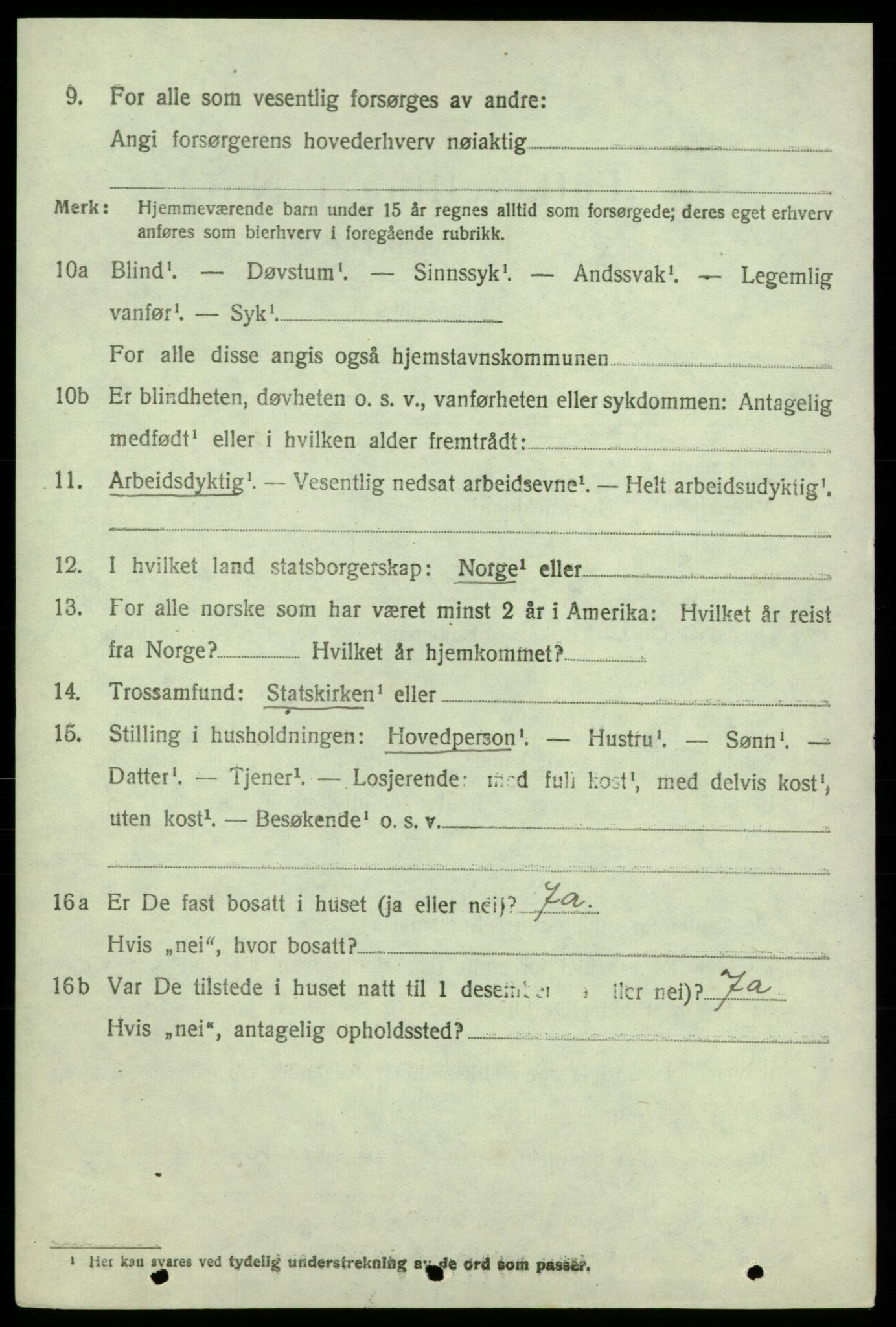 SAB, 1920 census for Kvinnherad, 1920, p. 6899