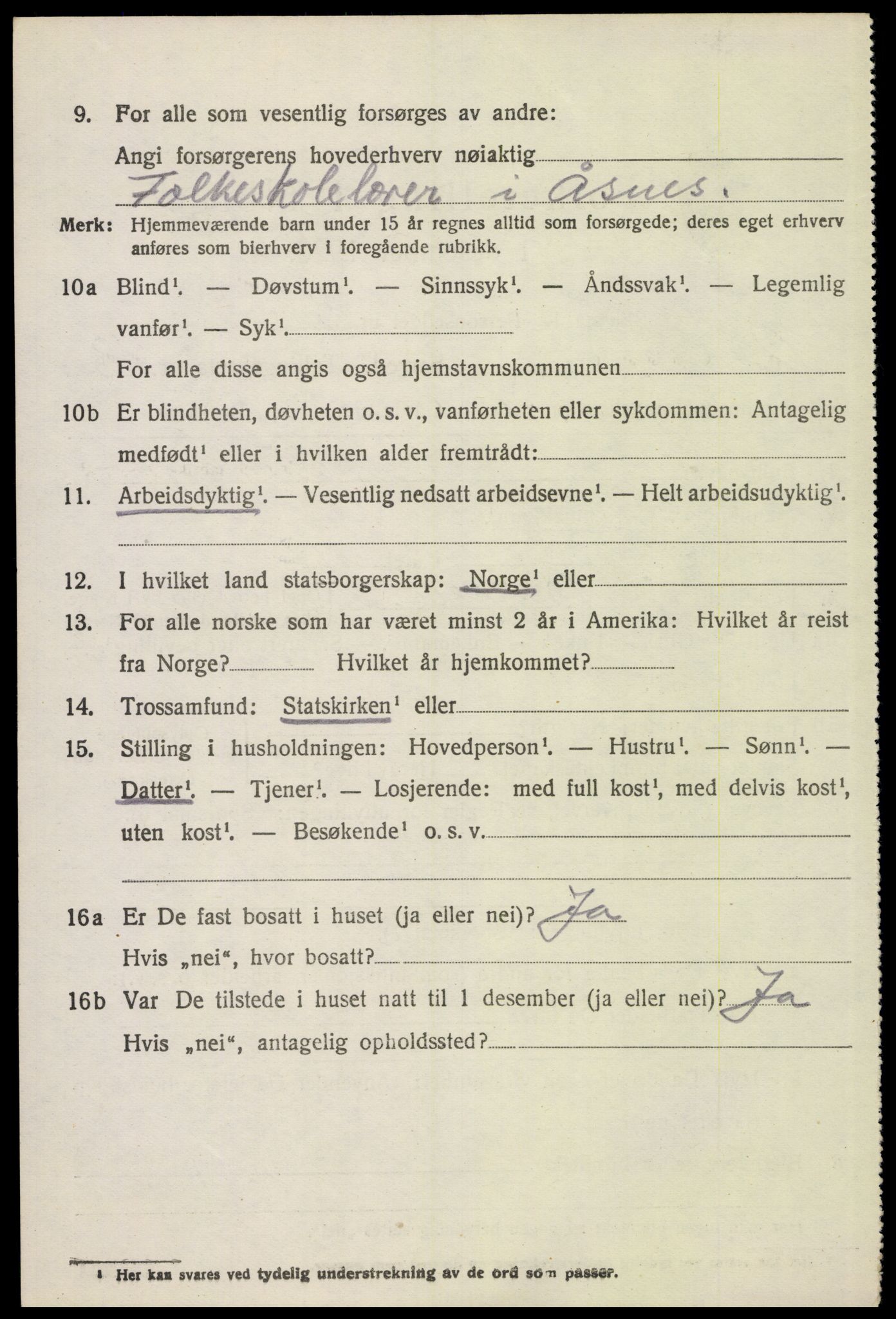 SAH, 1920 census for Åsnes, 1920, p. 12669