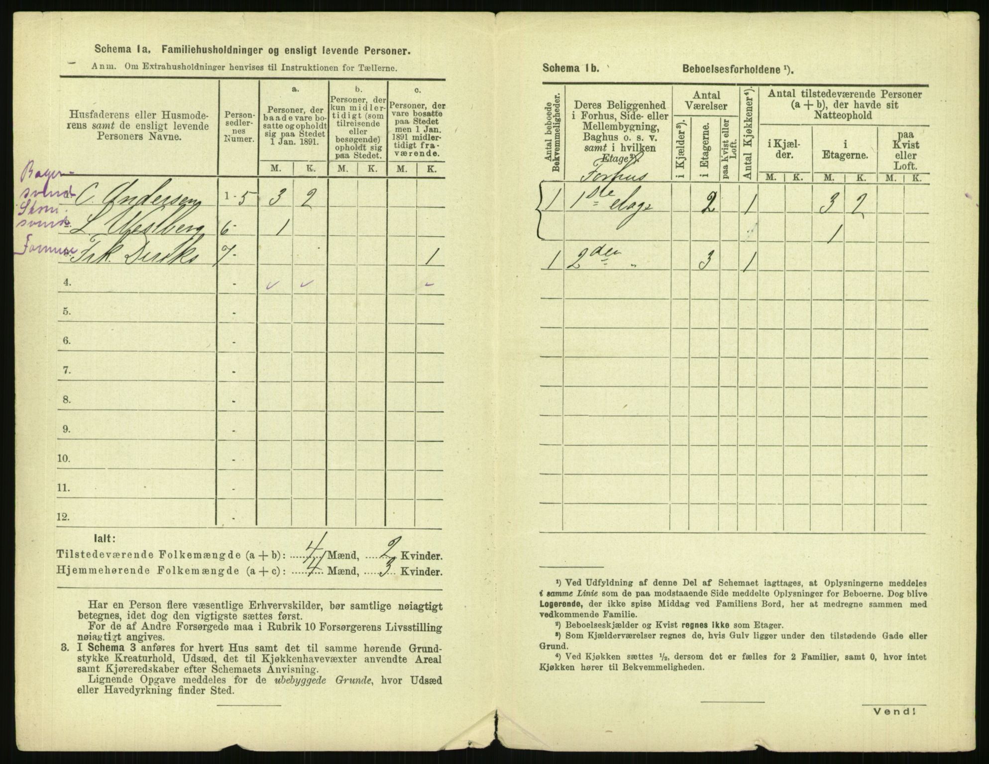 RA, 1891 census for 0301 Kristiania, 1891, p. 140357