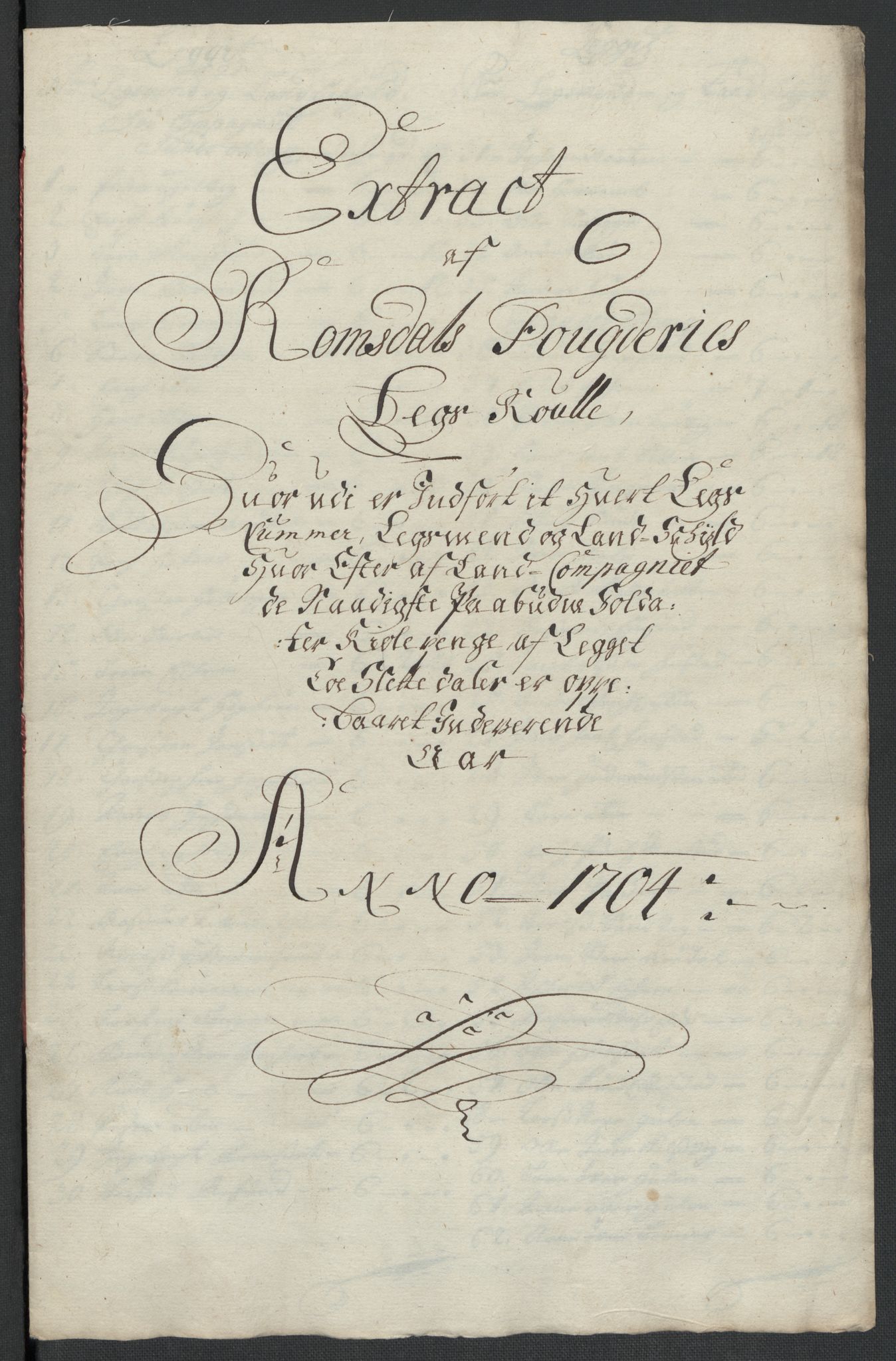 Rentekammeret inntil 1814, Reviderte regnskaper, Fogderegnskap, RA/EA-4092/R55/L3656: Fogderegnskap Romsdal, 1703-1705, p. 248
