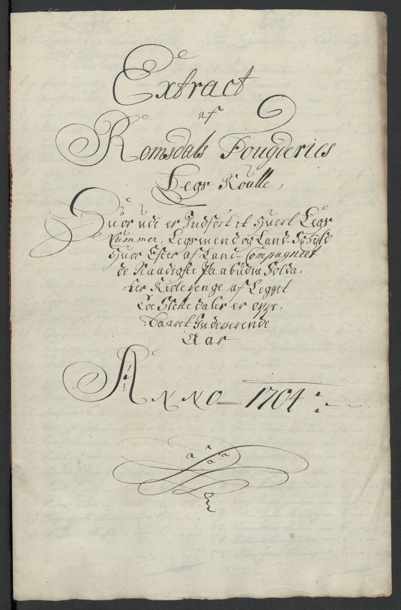 Rentekammeret inntil 1814, Reviderte regnskaper, Fogderegnskap, AV/RA-EA-4092/R55/L3656: Fogderegnskap Romsdal, 1703-1705, p. 248