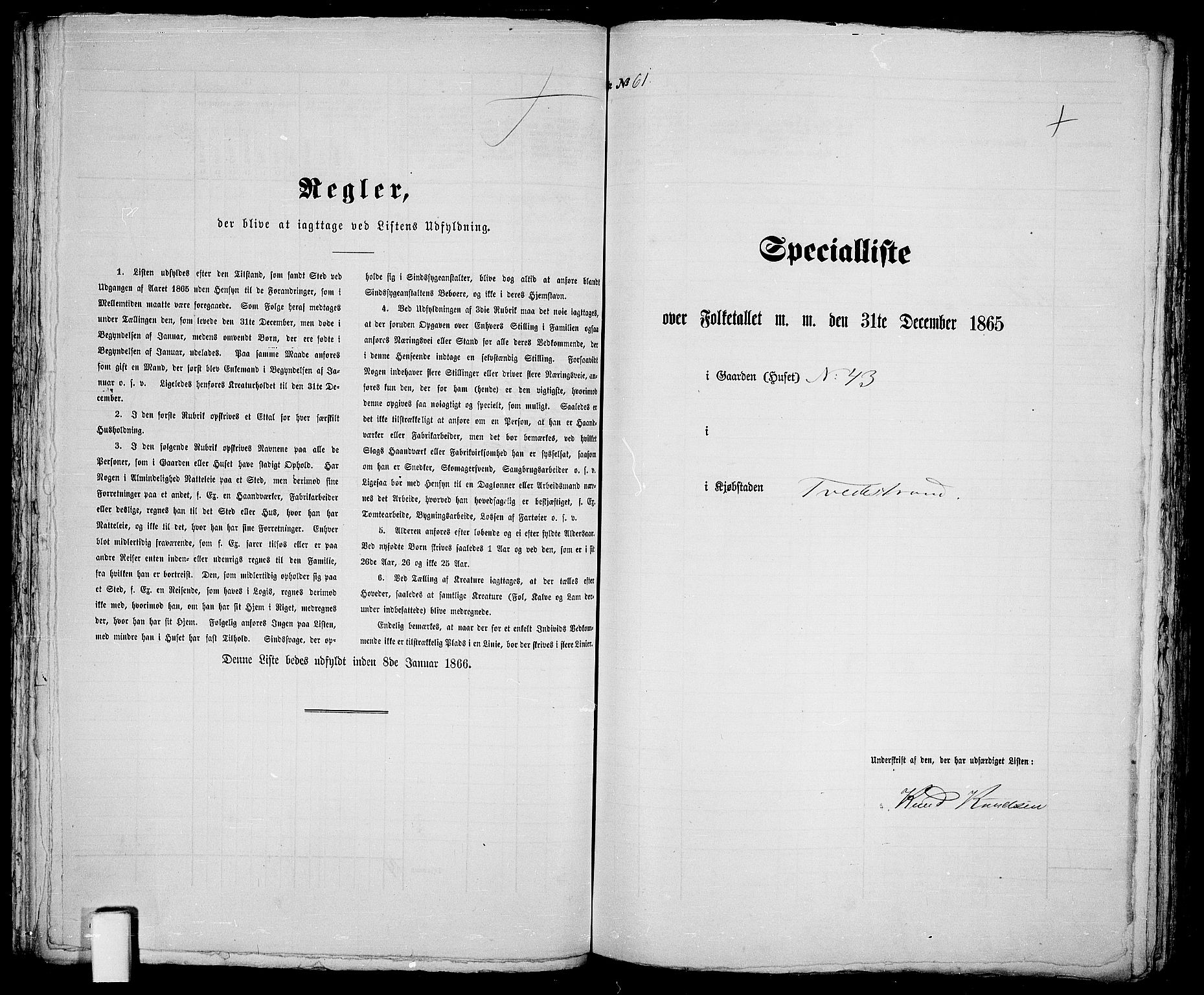 RA, 1865 census for Holt/Tvedestrand, 1865, p. 127