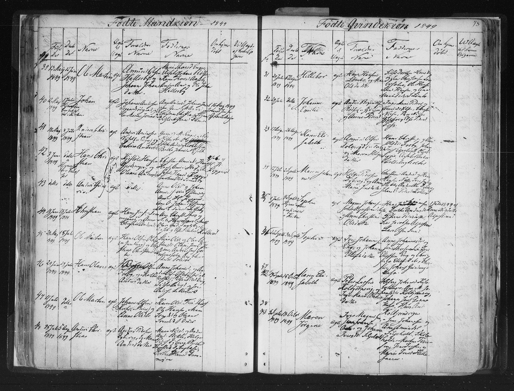 Aremark prestekontor Kirkebøker, AV/SAO-A-10899/F/Fc/L0002: Parish register (official) no. III 2, 1834-1849, p. 78