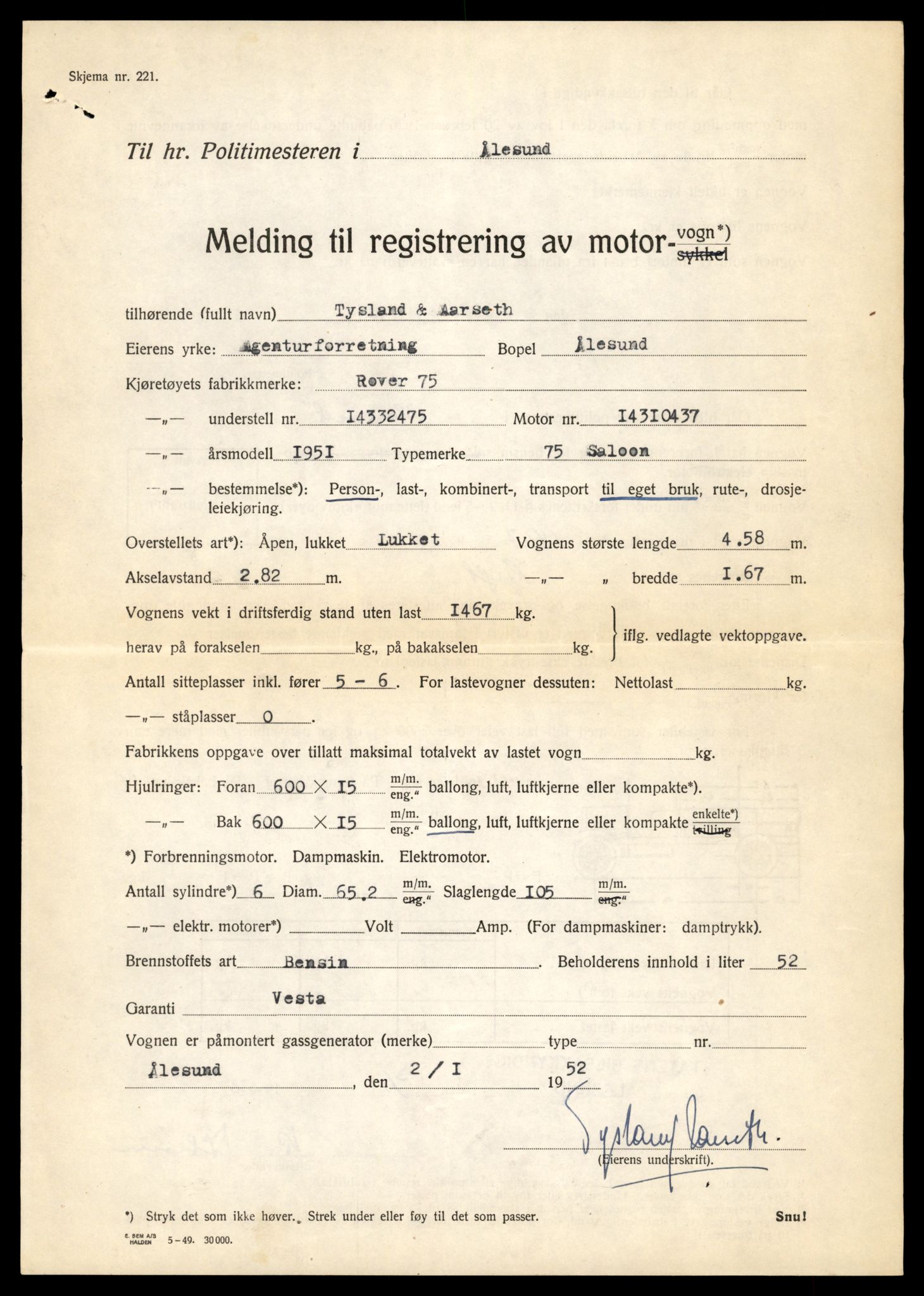 Møre og Romsdal vegkontor - Ålesund trafikkstasjon, AV/SAT-A-4099/F/Fe/L0005: Registreringskort for kjøretøy T 443 - T 546, 1927-1998, p. 900