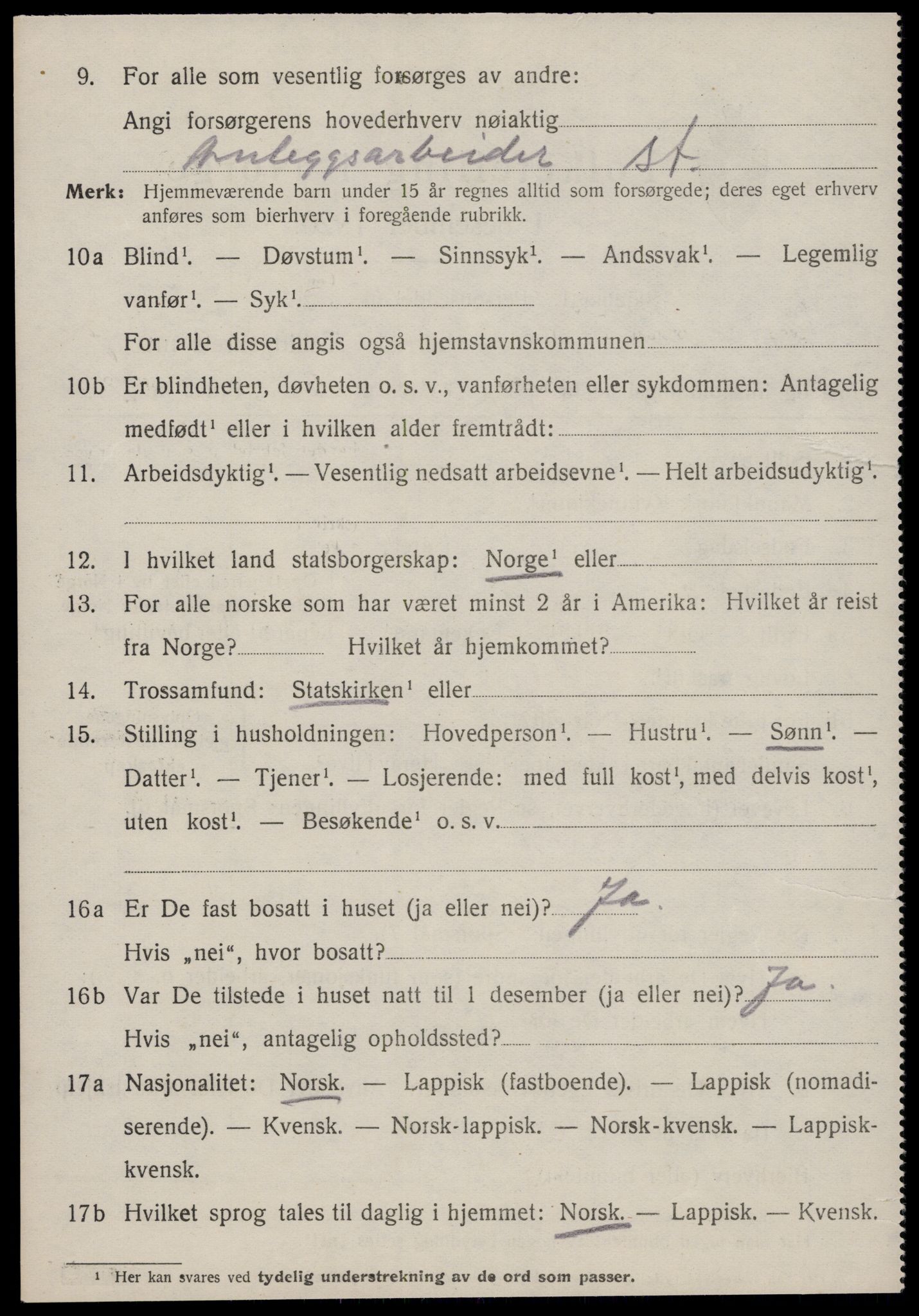 SAT, 1920 census for Ålen, 1920, p. 2349