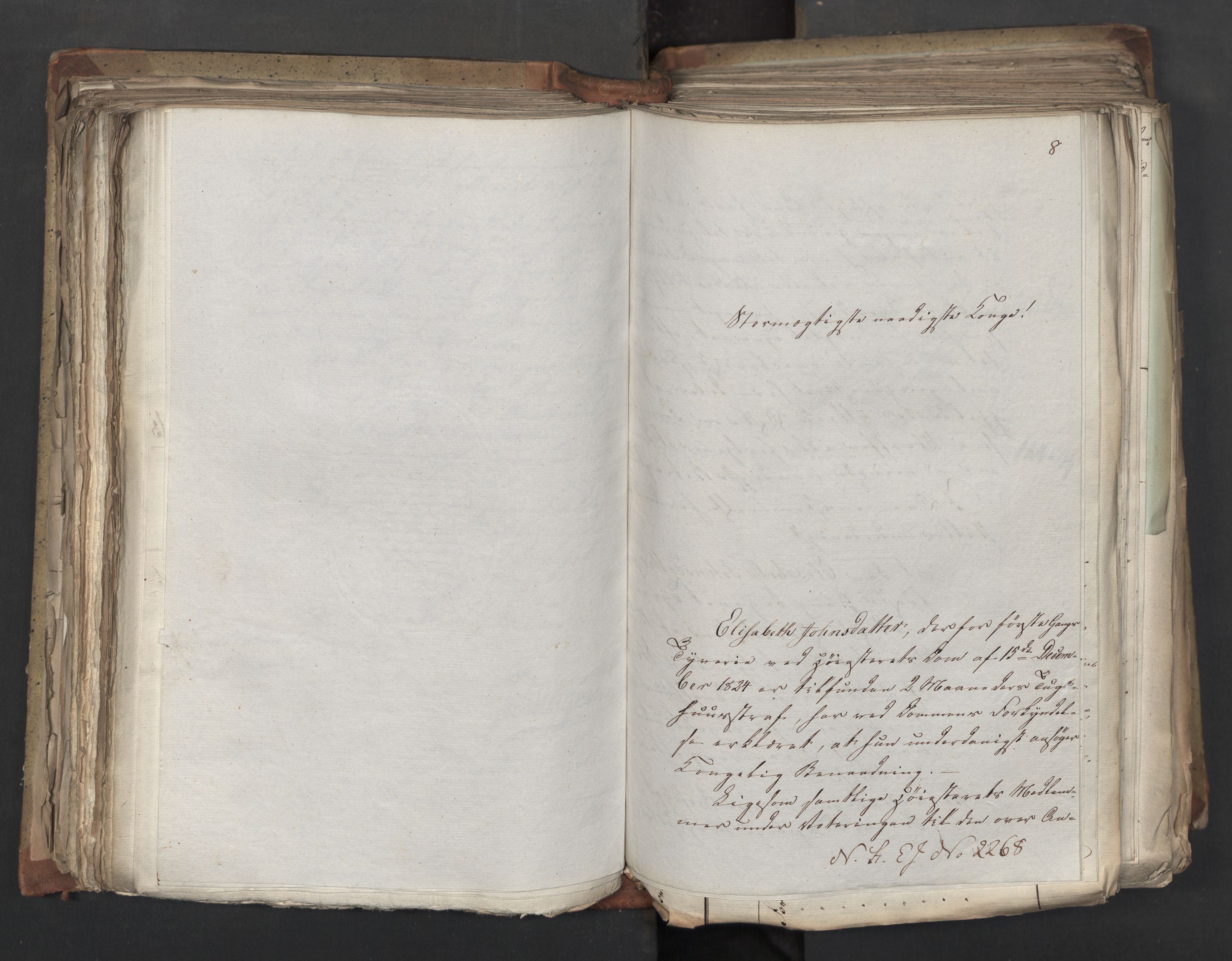 Statsrådsavdelingen i Stockholm, AV/RA-S-1003/D/Da/L0041: Regjeringsinnstillinger nr. 2204-2466, 1825, p. 220