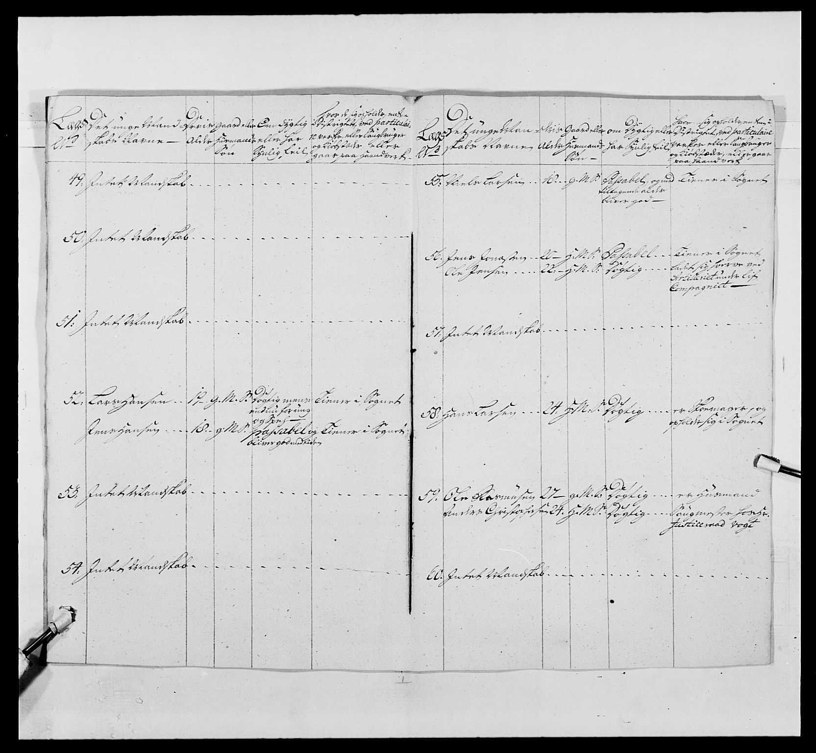 Kommanderende general (KG I) med Det norske krigsdirektorium, AV/RA-EA-5419/E/Ea/L0487: 1. Akershusiske regiment, 1750-1761, p. 299