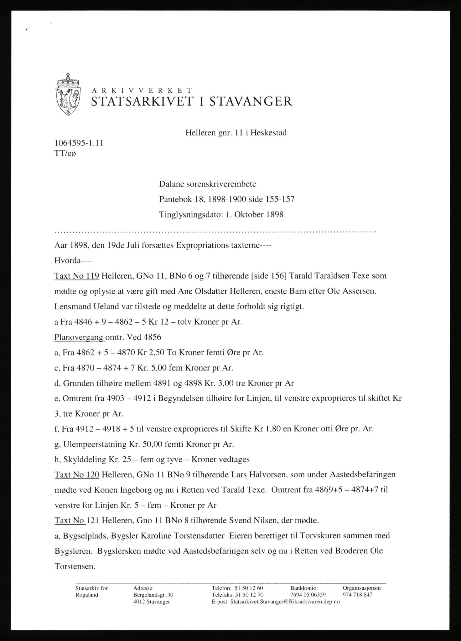 Statsarkivet i Stavanger, SAST/A-101971/03/Y/Yj/L0035: Avskrifter sortert etter gårdsnavn: Helleland - Hersdal, 1750-1930, p. 25