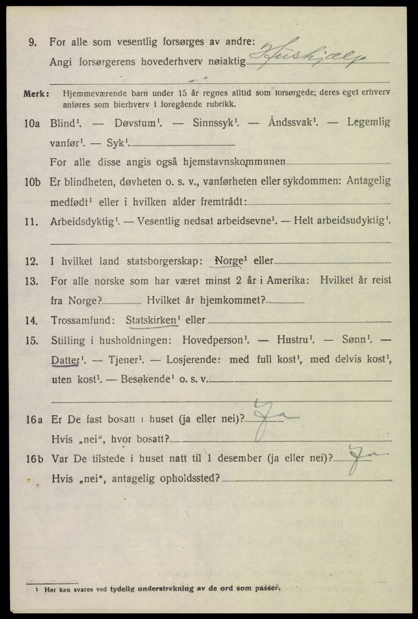 SAK, 1920 census for Bakke, 1920, p. 3113