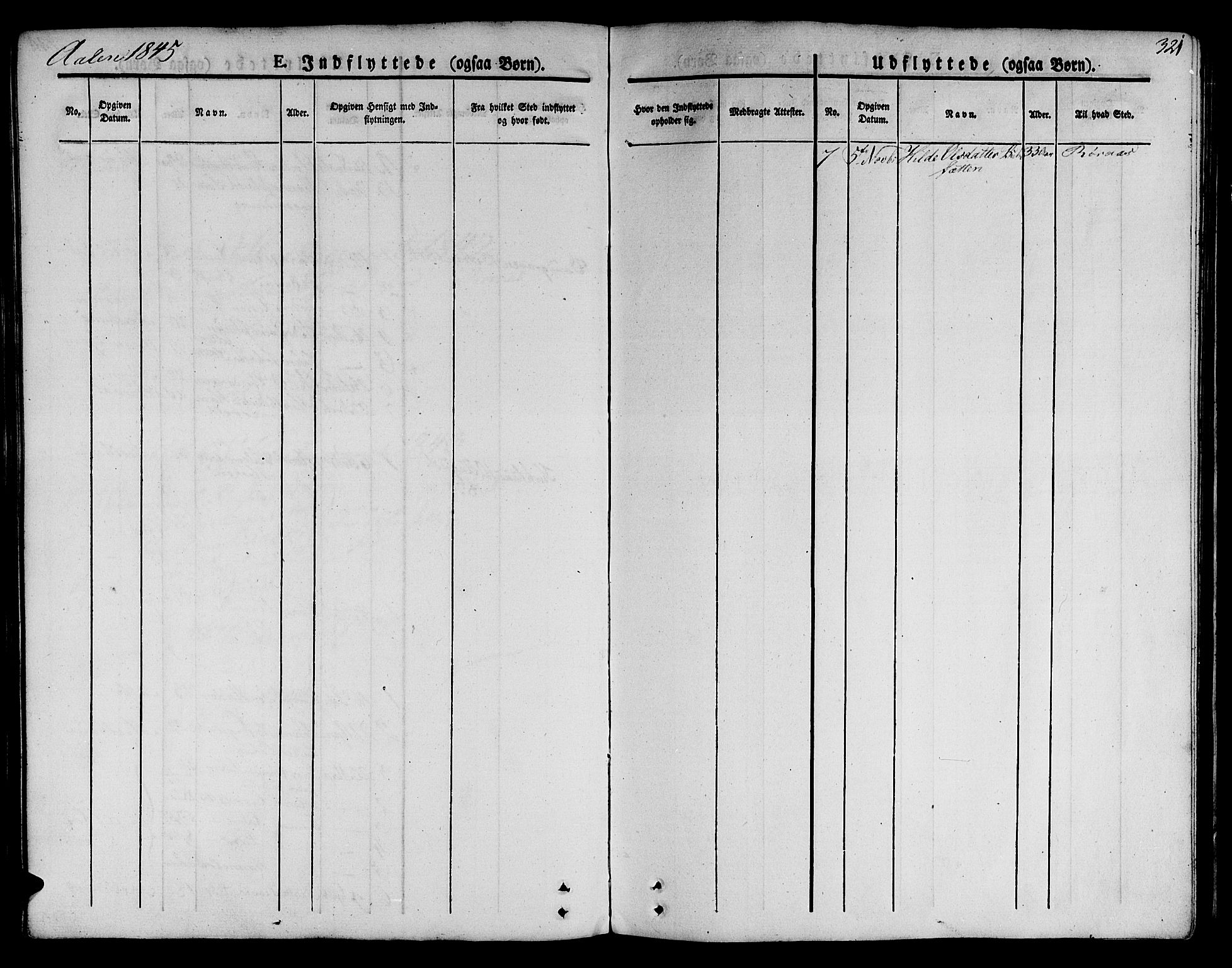 Ministerialprotokoller, klokkerbøker og fødselsregistre - Sør-Trøndelag, SAT/A-1456/685/L0962: Parish register (official) no. 685A05 /3, 1829-1845, p. 321