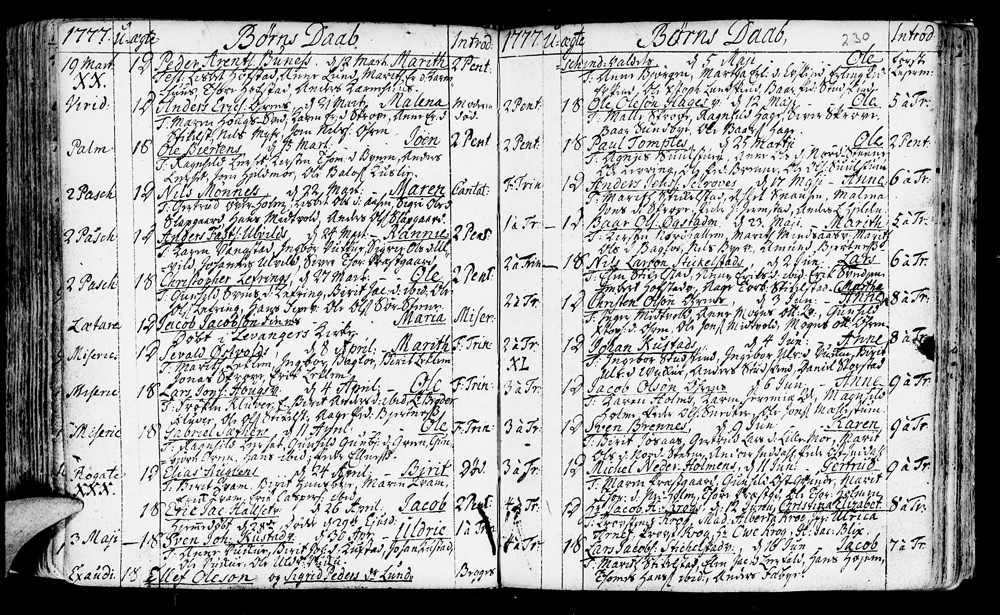 Ministerialprotokoller, klokkerbøker og fødselsregistre - Nord-Trøndelag, SAT/A-1458/723/L0231: Parish register (official) no. 723A02, 1748-1780, p. 230