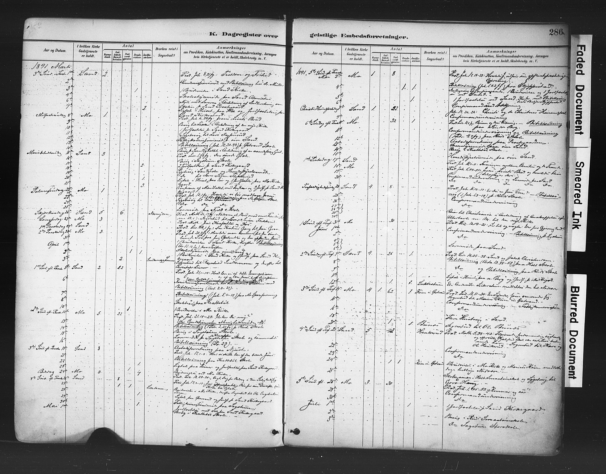 Nord-Odal prestekontor, AV/SAH-PREST-032/H/Ha/Haa/L0006: Parish register (official) no. 6, 1886-1901, p. 286