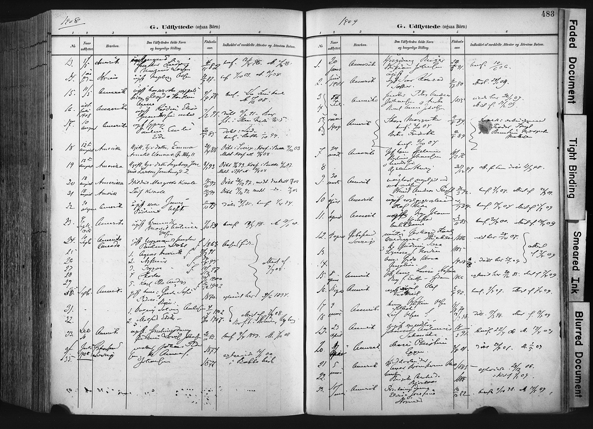 Ministerialprotokoller, klokkerbøker og fødselsregistre - Sør-Trøndelag, SAT/A-1456/604/L0201: Parish register (official) no. 604A21, 1901-1911, p. 483