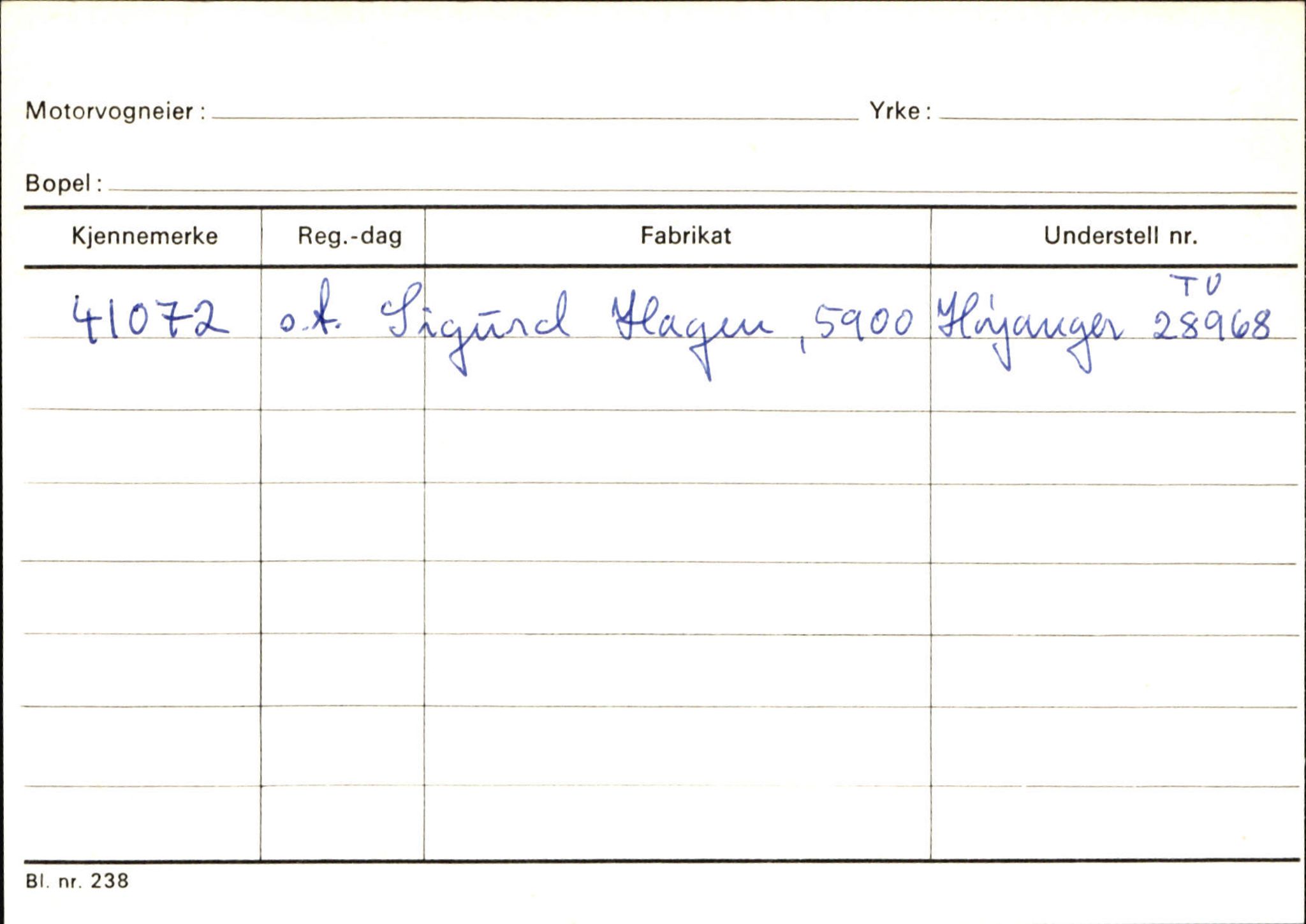 Statens vegvesen, Sogn og Fjordane vegkontor, AV/SAB-A-5301/4/F/L0144: Registerkort Vågsøy A-R, 1945-1975, p. 934