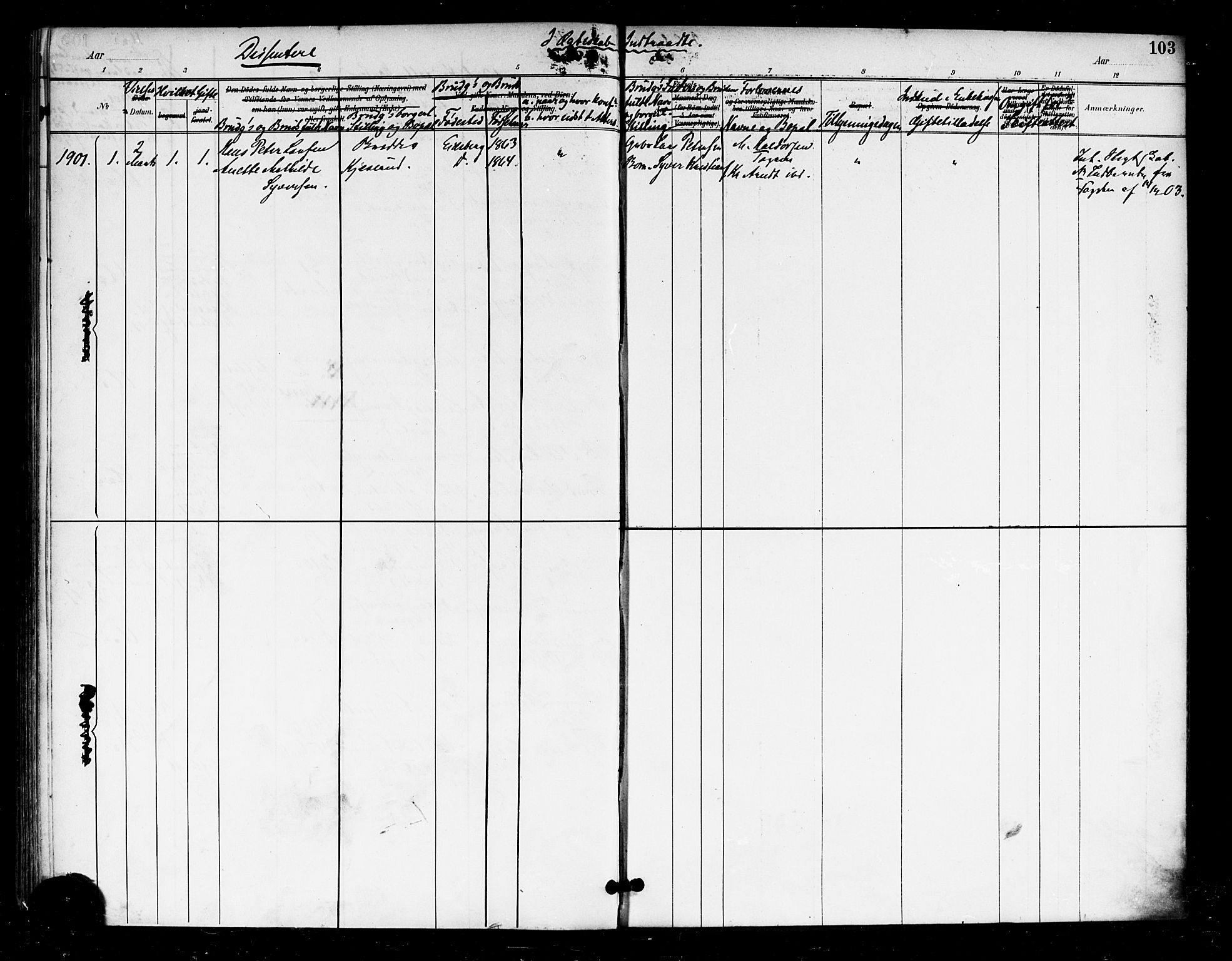 Eidsberg prestekontor Kirkebøker, AV/SAO-A-10905/F/Fa/L0013: Parish register (official) no. I 13, 1890-1901, p. 103