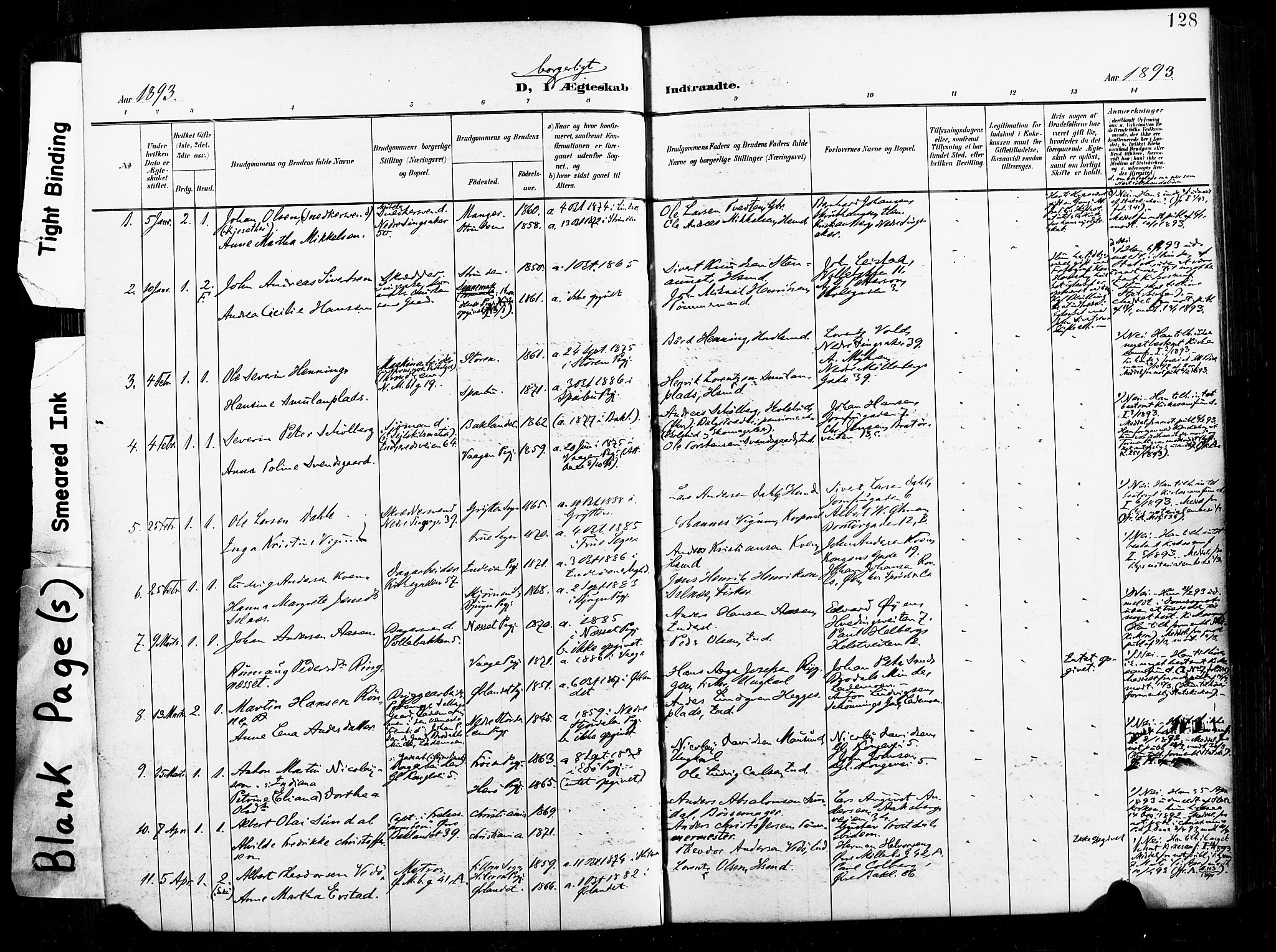 Ministerialprotokoller, klokkerbøker og fødselsregistre - Sør-Trøndelag, AV/SAT-A-1456/604/L0198: Parish register (official) no. 604A19, 1893-1900, p. 128
