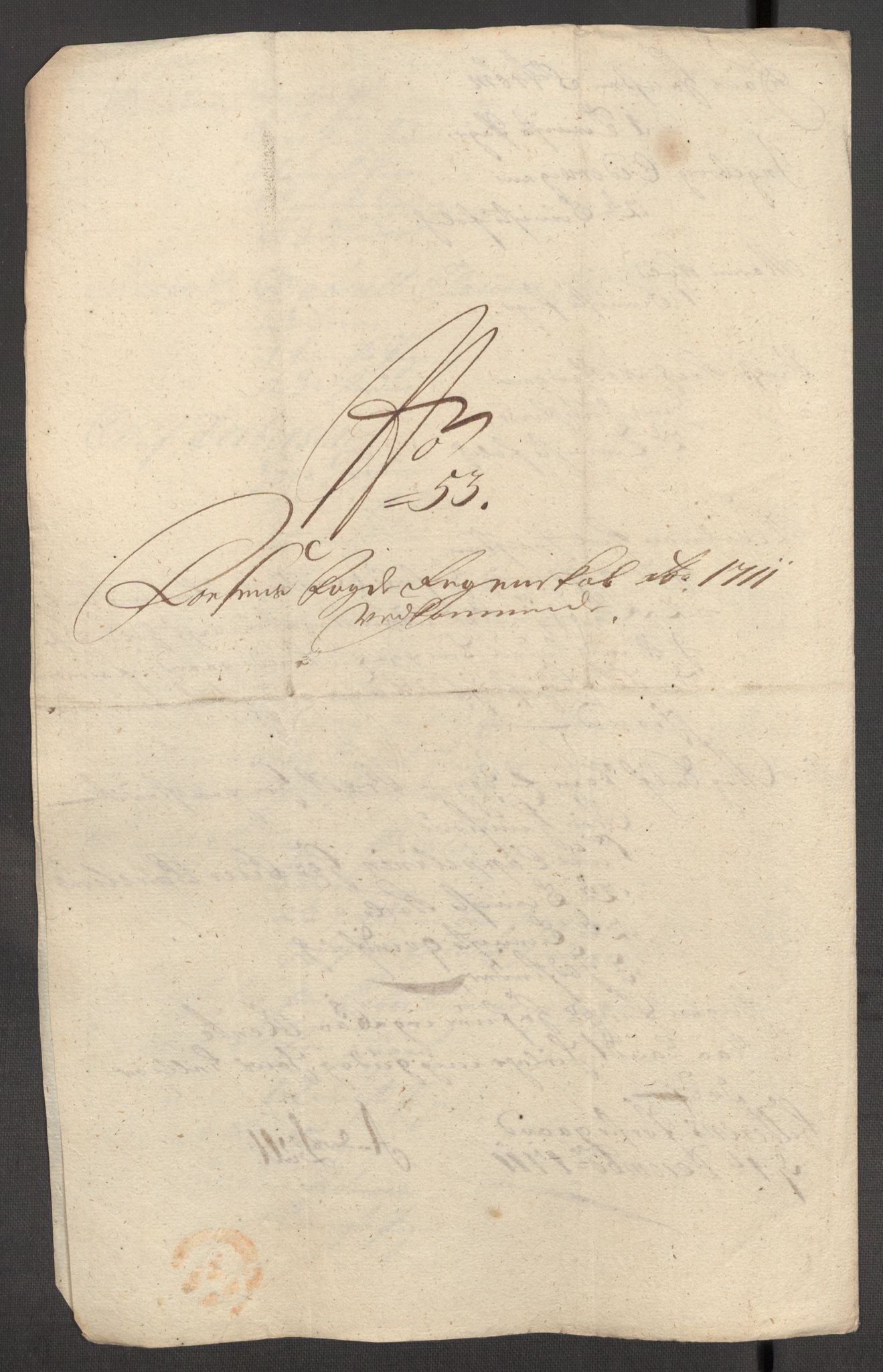 Rentekammeret inntil 1814, Reviderte regnskaper, Fogderegnskap, AV/RA-EA-4092/R57/L3860: Fogderegnskap Fosen, 1711, p. 110