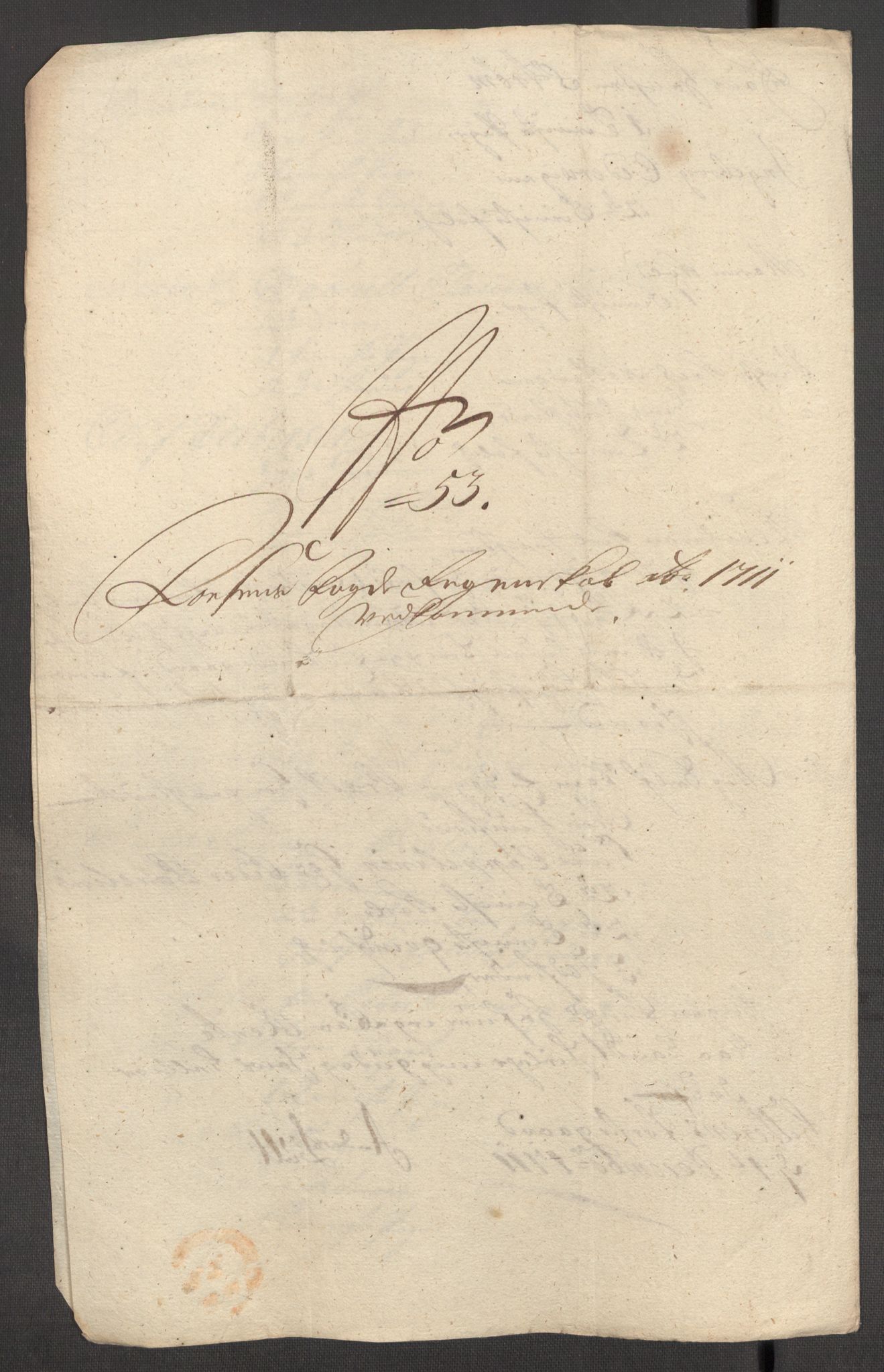 Rentekammeret inntil 1814, Reviderte regnskaper, Fogderegnskap, RA/EA-4092/R57/L3860: Fogderegnskap Fosen, 1711, p. 110