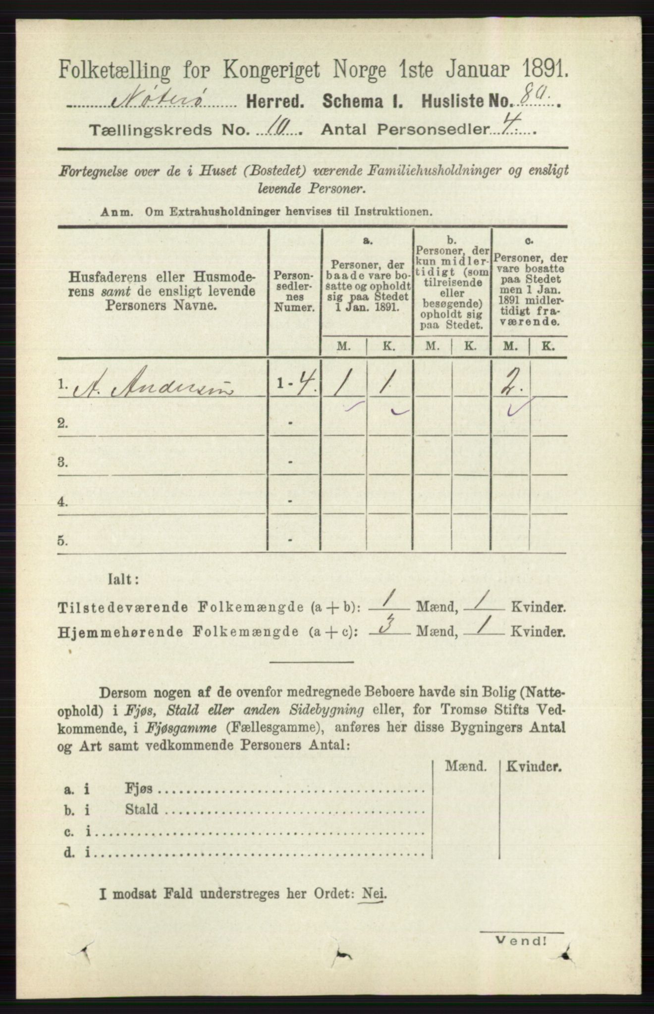 RA, 1891 census for 0722 Nøtterøy, 1891, p. 5189