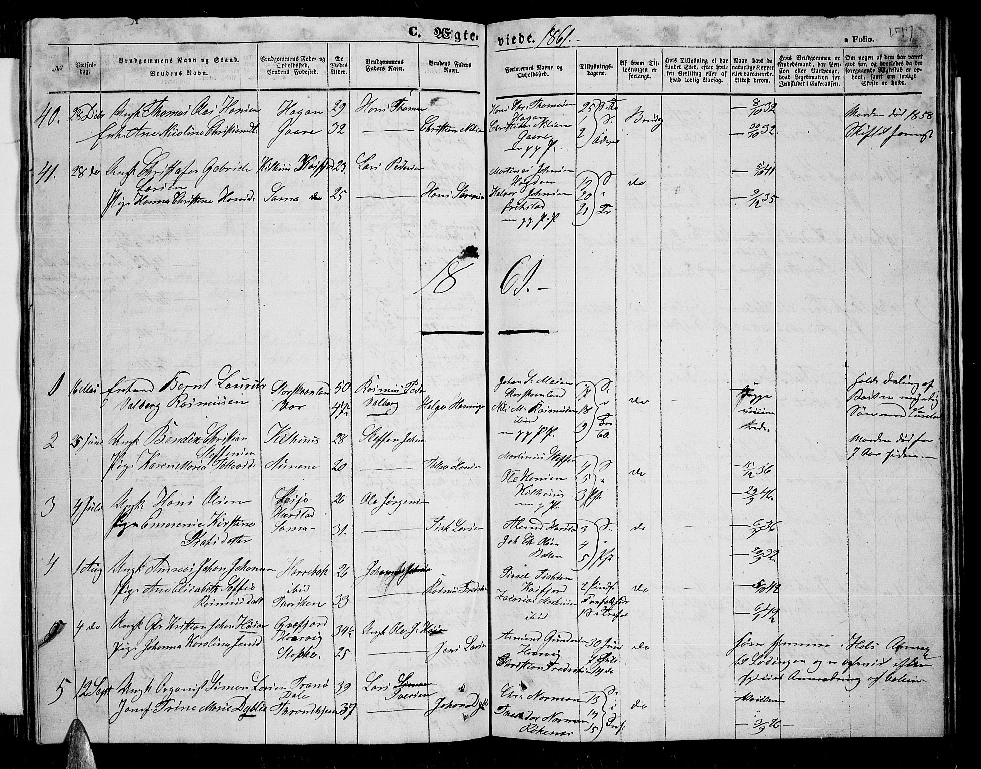 Trondenes sokneprestkontor, SATØ/S-1319/H/Hb/L0007klokker: Parish register (copy) no. 7, 1855-1862, p. 177