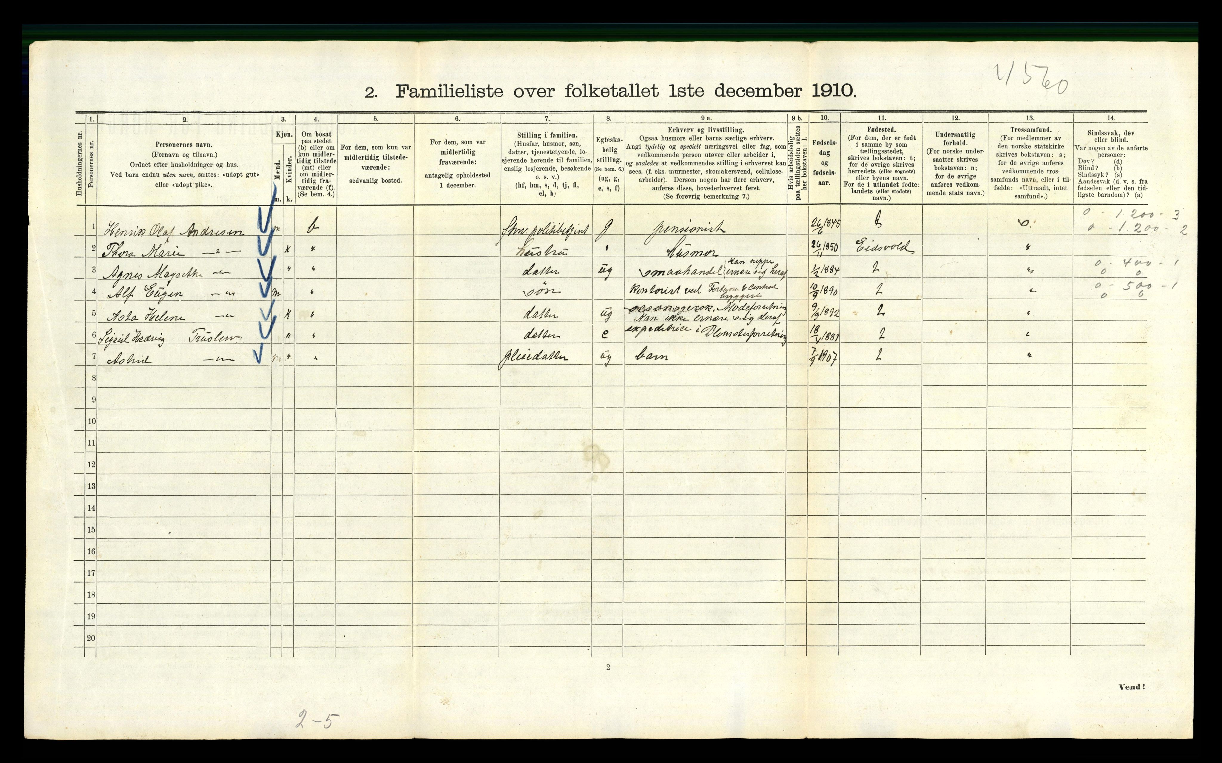 RA, 1910 census for Kristiania, 1910, p. 46902