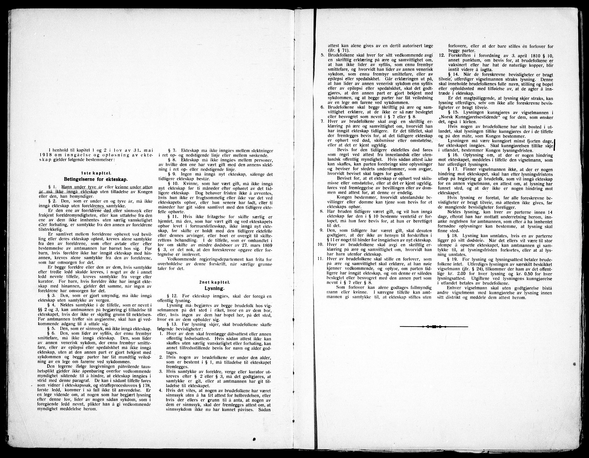 Skedsmo prestekontor Kirkebøker, SAO/A-10033a/H/Hc/L0001: Banns register no. III 1, 1919-1938
