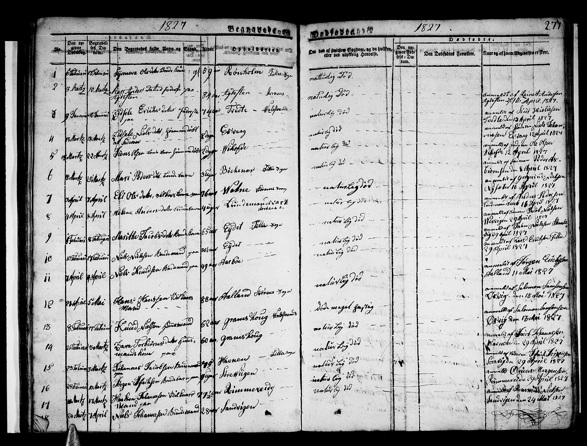 Stord sokneprestembete, AV/SAB-A-78201/H/Haa: Parish register (official) no. A 6, 1826-1840, p. 277